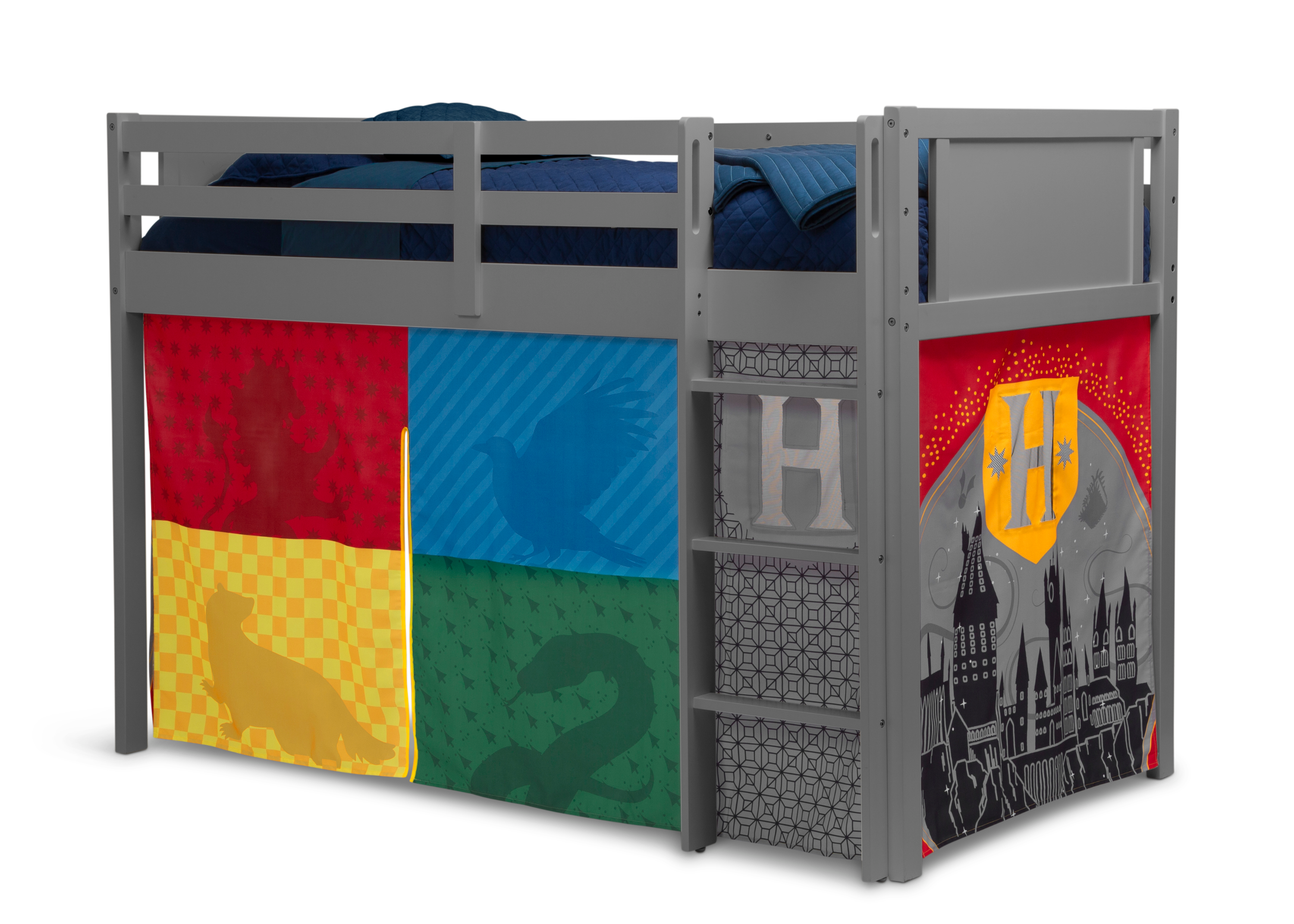 Harry Potter Loft Bed Tent Curtain Set for Twin Loft Bed (Bed Not Included) - Kids' Bedroom Decor, Reading Nook & Fantasy Play Space
