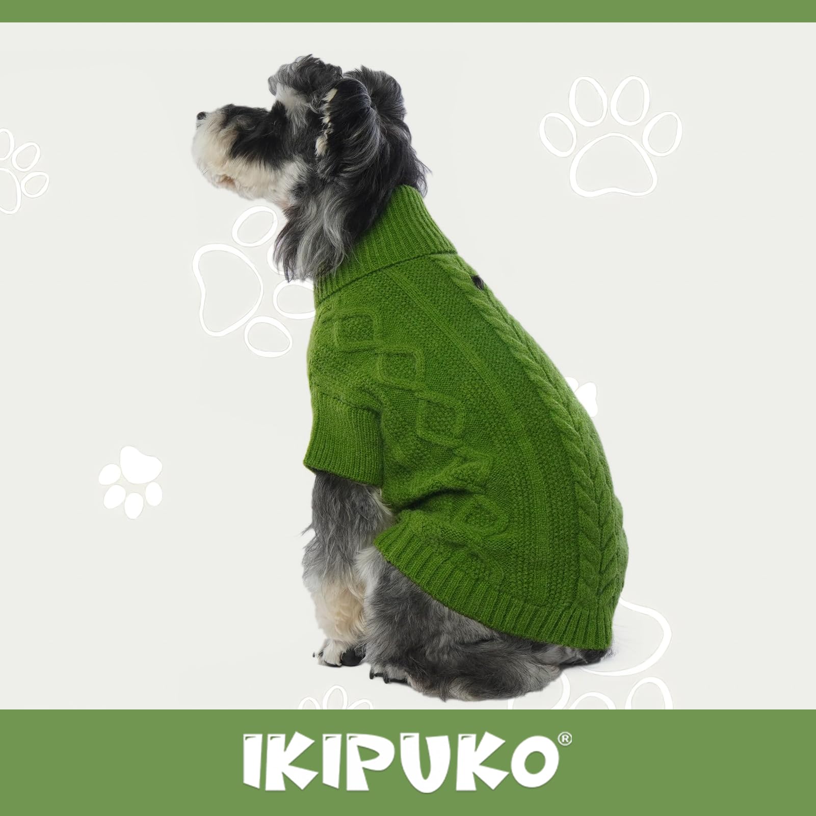 XXL Dog Sweater - Extra Large Green Dog Clothes with Harness Hole for Pitbulls, Boxers & Labradors | Holiday Outfits for Thanksgiving & Christmas | Cozy Winter Wear for Big Dogs