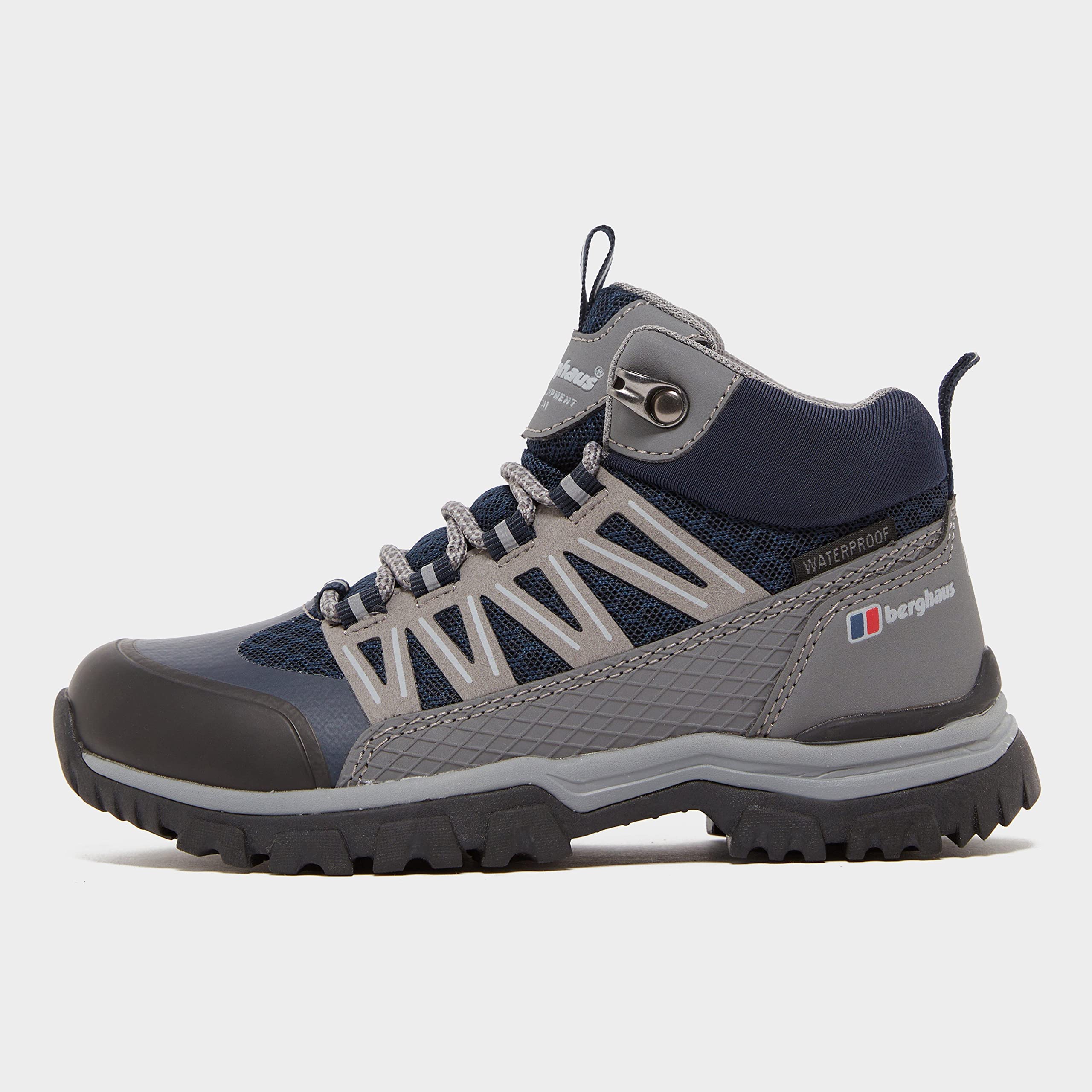Berghaus Kids' Explorer Mid Hiking Boots - Waterproof & Breathable Outdoor Shoes with High Traction Sole | Lightweight Durable Vegan-Friendly Footwear for Boys & Girls | Perfect for Hiking, Trekking & Outdoor Adventures