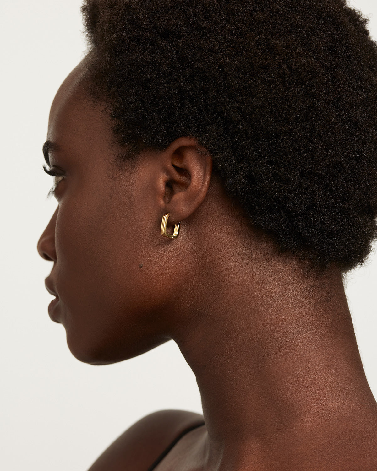 GRID 2 Nova Gold Earrings for Women - 14K Gold Plated Hoop Earrings, Minimalist Dainty Jewelry for Everyday Wear, Gift for Her - Perfect for Parties, Work & Special Occasions