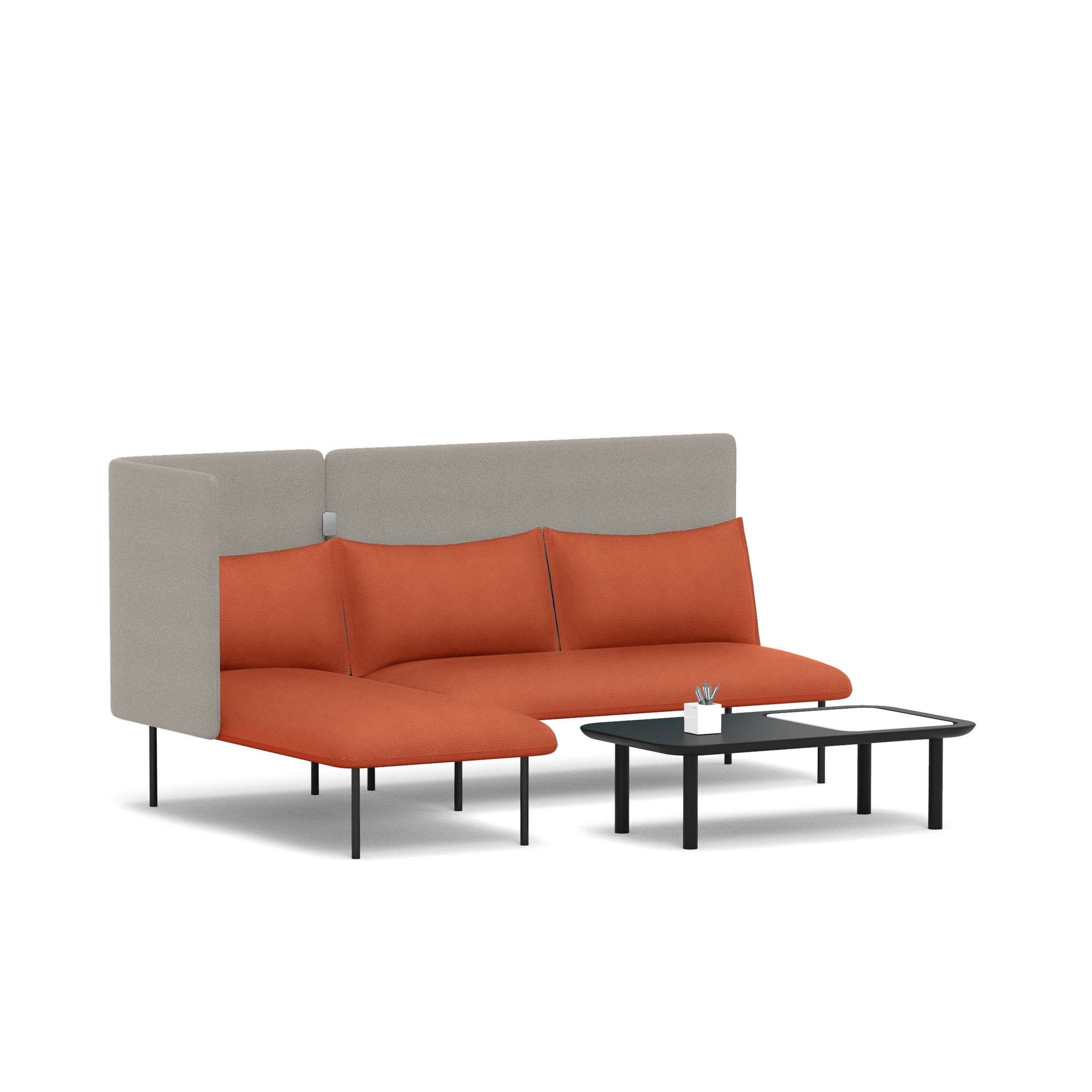 QT Adaptable Lounge Sofa with Left Chaise - Modular Sectional Couch for Living Room, Family Room & Home Theater Comfort
