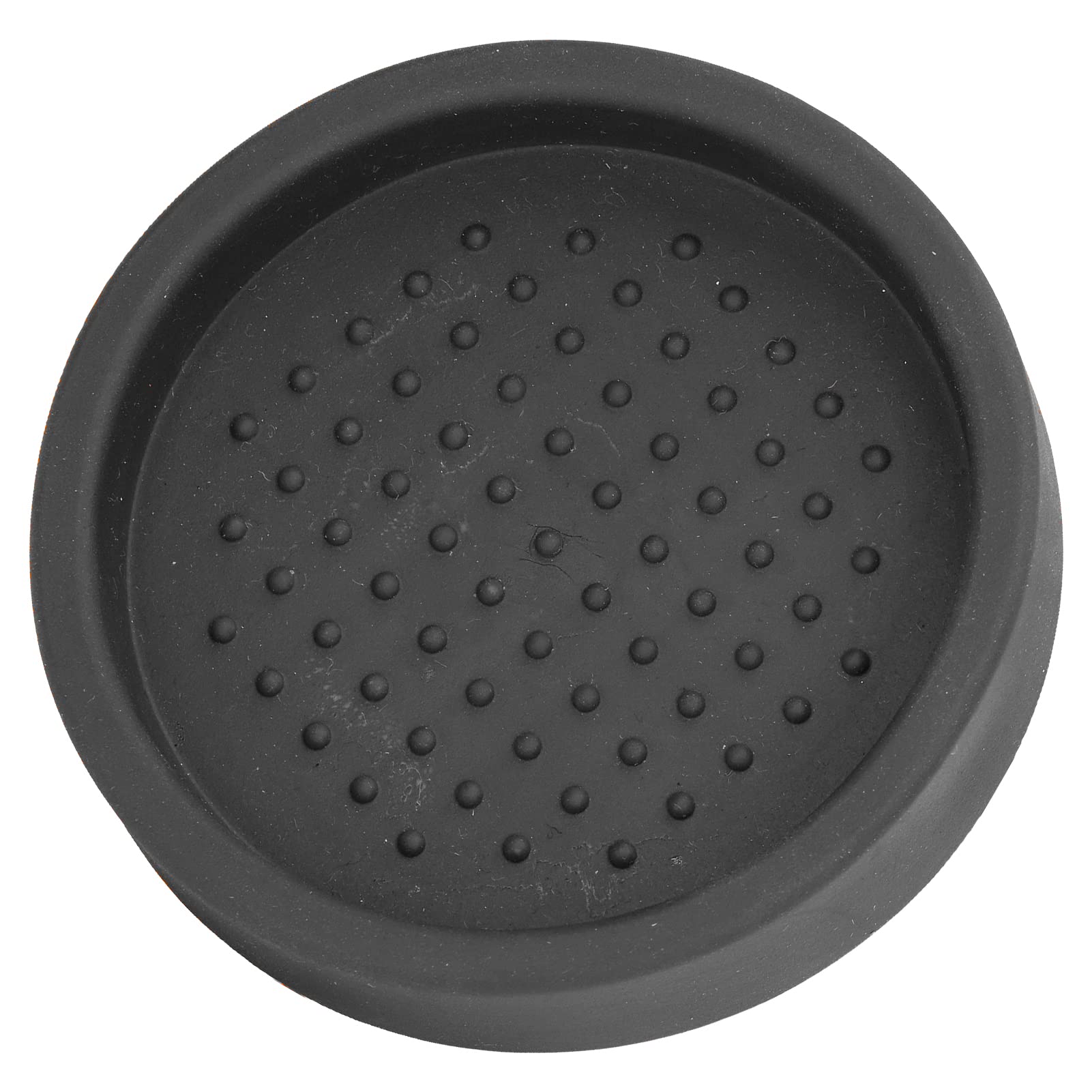 Premium Round Silicone Coffee Tamper Mat - Heat Resistant, Washable & Portable Espresso Tamping Pad for Home Baristas (Black) - Perfect for Espresso Machines, Coffee Shops & Home Brewing Stations