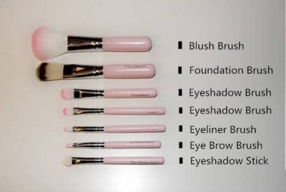 7-Piece Professional Makeup Brush Set - Foundation, Blending & Cosmetic Brushes | Premium White Makeup Brush Kit for Flawless Face & Eye Makeup Application | Perfect for Daily Use, Travel & Professional Makeup Artists
