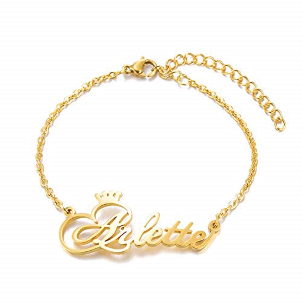 Custom Personalized Name Bracelet & Anklet Set - Stainless Steel Engraved Jewelry Gift for Women - Perfect for Birthdays, Anniversaries & Everyday Wear