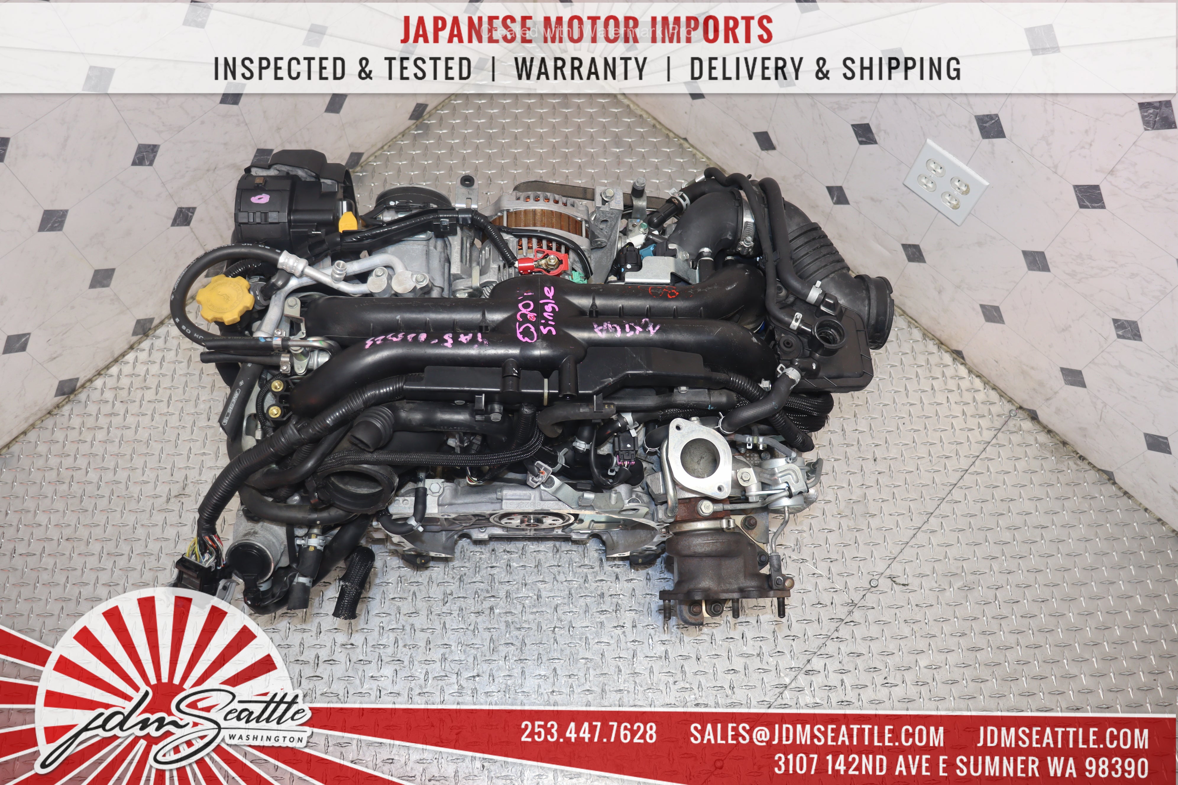 JDM EJ205 Subaru Impreza WRX 2008-2014 Turbo 2.0L Single AVCS Replacement Engine for EJ255 - Perfect for Performance Upgrades & Engine Swaps