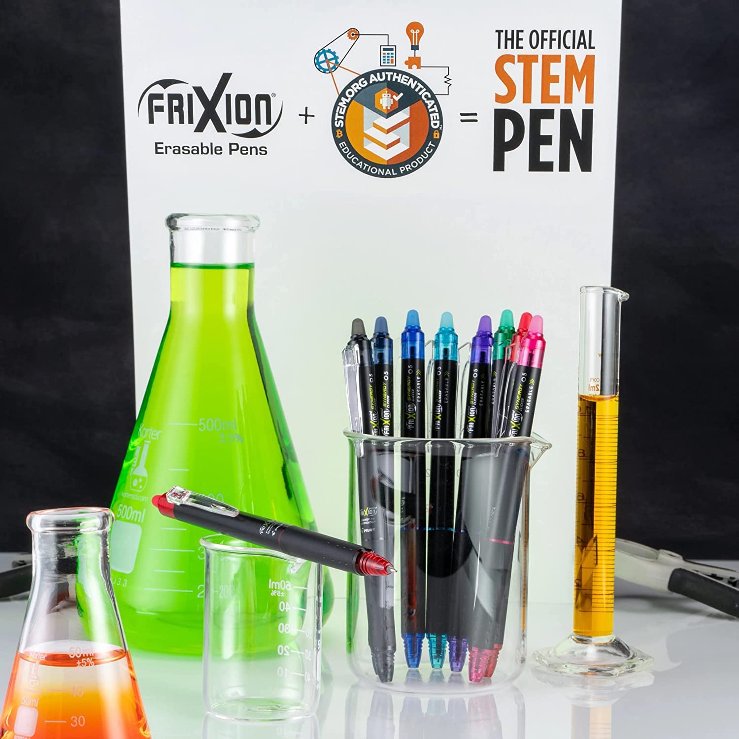 Pilot FriXion Clicker Erasable Gel Pens 0.7mm Fine Point - 12 Pack (144 Pens Total) - Smooth Writing for School, Office & Note Taking - Blue Ink Refillable Gel Pen Set