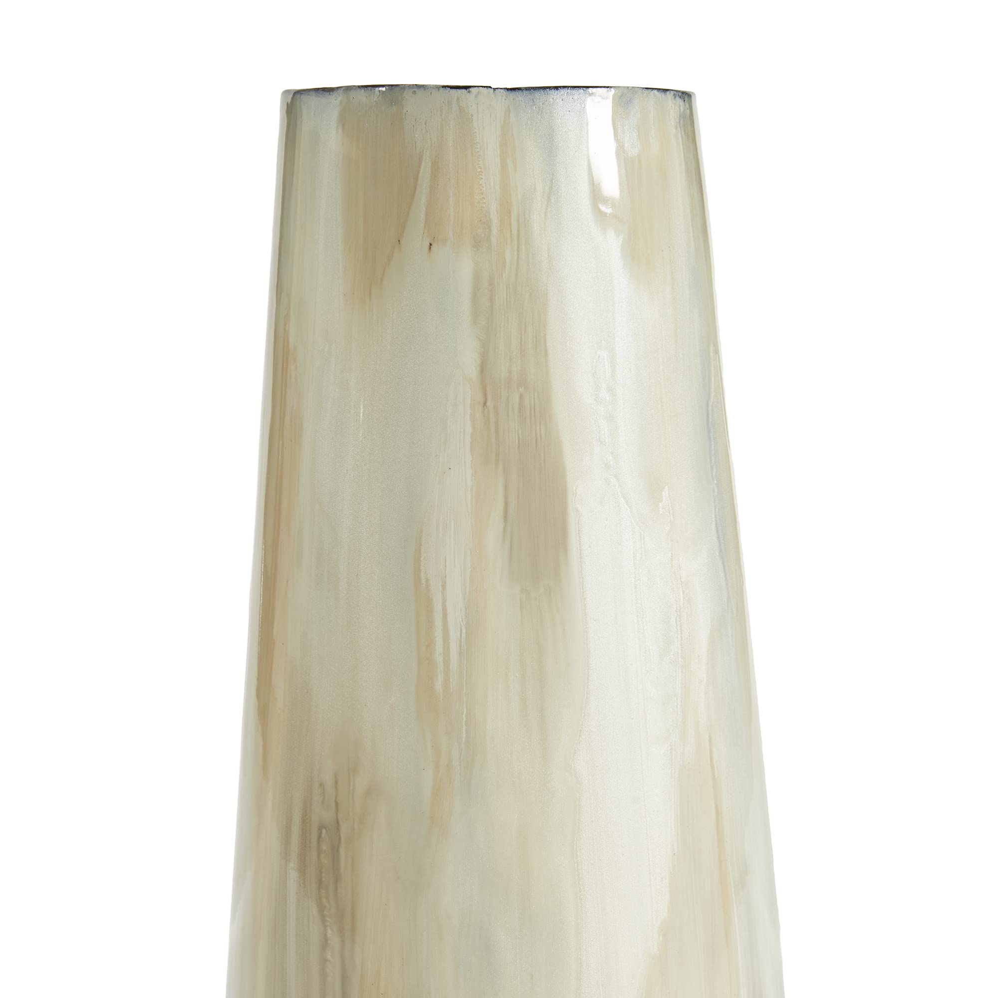 Napa Home & Garden Almeta Large White Pearl Vase - Elegant Floral Centerpiece for Weddings, Home Decor & Gift Giving