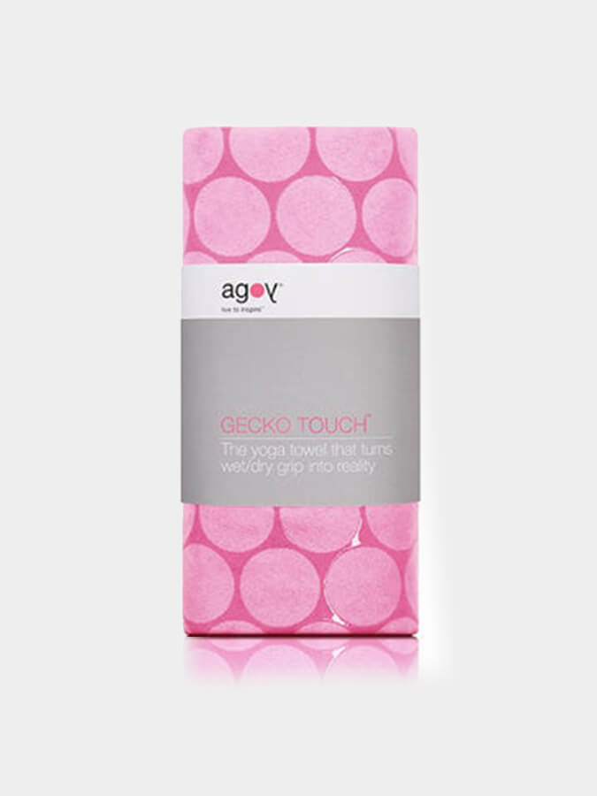 Non-Slip Agoy Gecko Touch Yoga Towel - Ultra Absorbent & Eco-Friendly for Hot Yoga, Pilates & Workouts - Perfect for Grip & Sweat Control in Studios or Home Gym