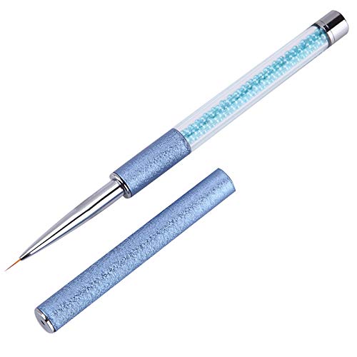 7mm Acrylic Nail Brush - Ultra Thin Liner for Nail Art & Rhinestone Design - Perfect for Salon & DIY Manicures