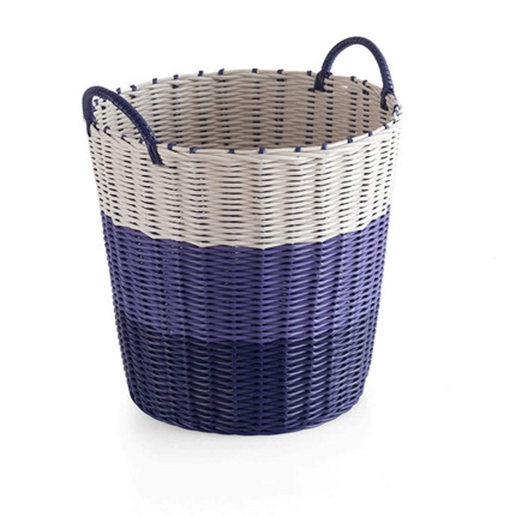 Large Laundry Hamper Basket with Lid - 46x34x45cm Dirty Clothes Storage Organizer for Bathroom, Bedroom & Laundry Room - Foldable Collapsible Laundry Bin for Home, Dorm & Apartment Organization