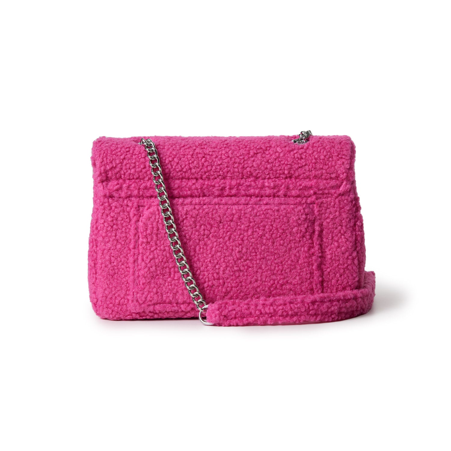Medium Teddy Flap Bag in Hot Pink - Cute & Stylish Crossbody Purse for Women, Girls | Perfect for Casual Outings, Shopping, Dates & Everyday Use