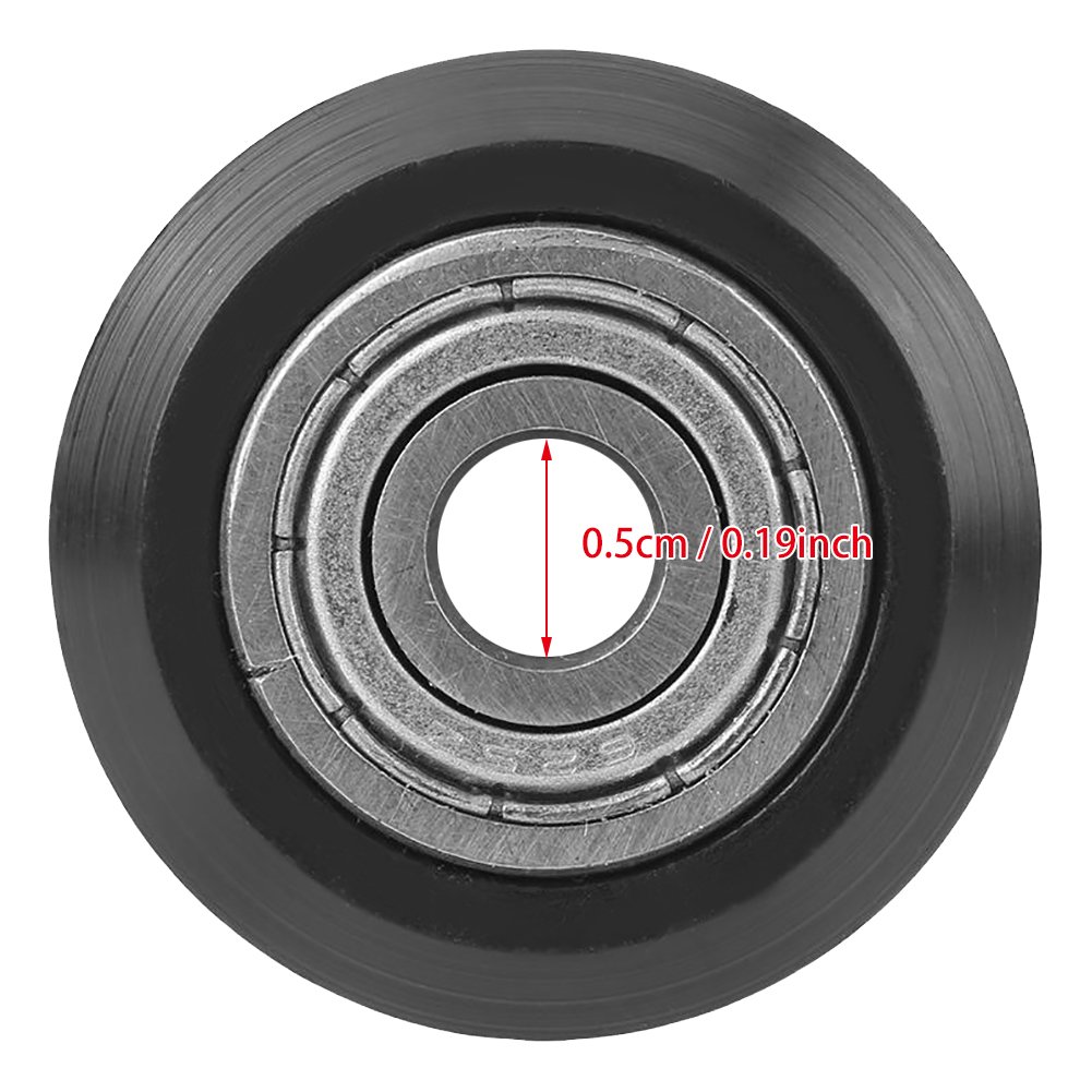 20Pcs V-Groove Wheels with 5mm Bore & 625 Deep Groove Ball Bearings - High Precision Pulley Accessories for CNC Machines, 3D Printers | DIY Robotics, Linear Motion Systems & Automation Projects