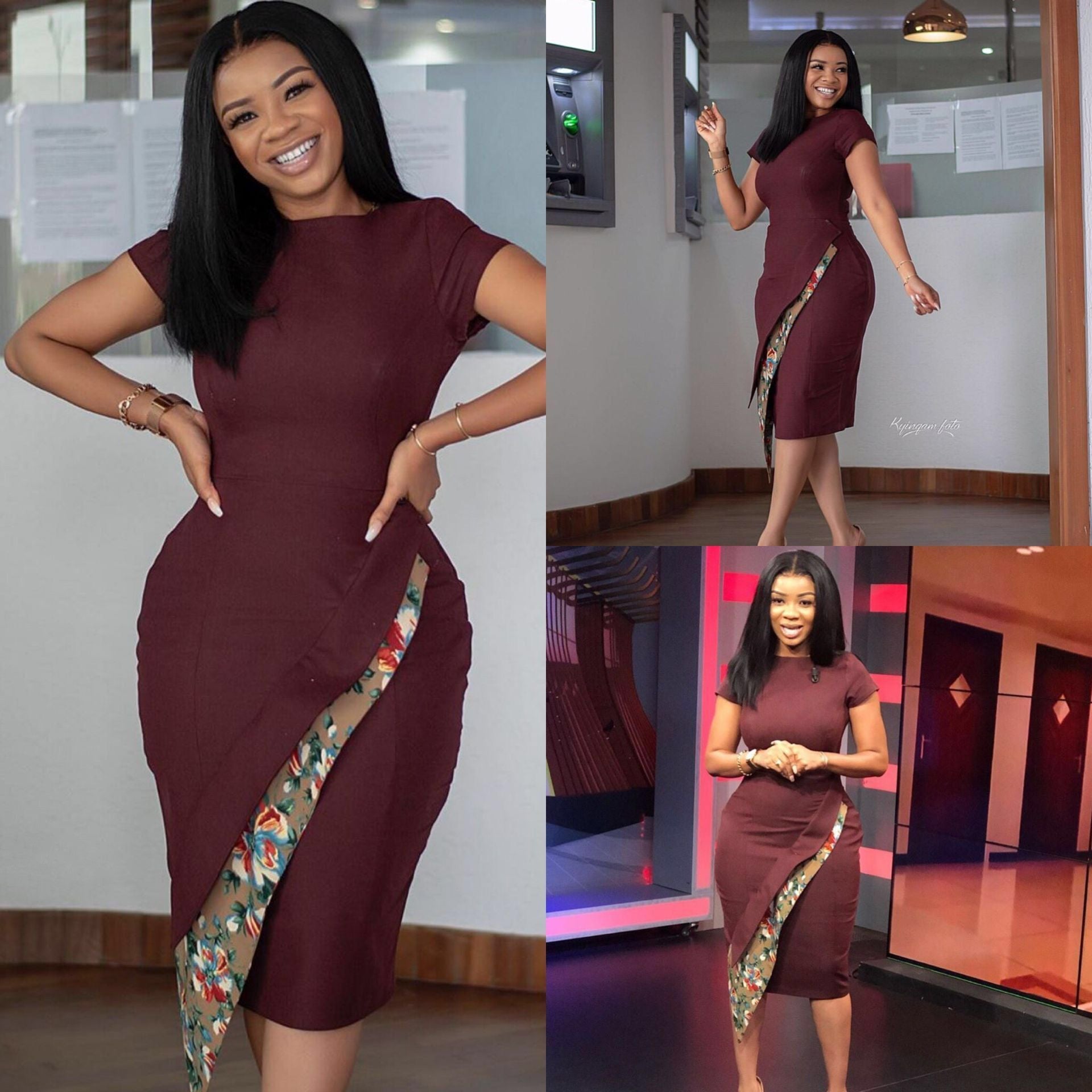 African Women's Fashion Dress Plus Size Short Sleeve Summer Dress - Perfect for Casual Wear, Beach Vacation & Party Outfits