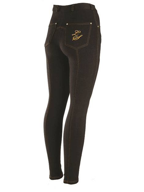 Women's Classic Contrast Stitch Jodhpurs Riding Pants - Perfect for Equestrian, Horseback Riding & Casual Wear