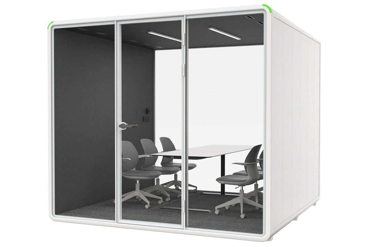 Nest XL Meeting Booth with Echo Panel - Soundproof Privacy Pod for Office, Home & Conference Calls | Perfect for Zoom Meetings & Remote Work