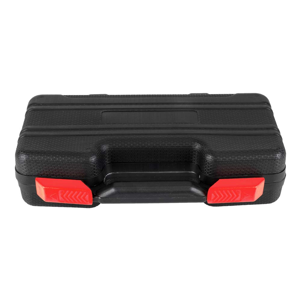 39-Piece Portable Tool Kit with Plastic Storage Case - Household Hand Tools for DIY, Repairs & Home Improvement (Red) - Perfect for Garage, Workshop & Emergency Fixes