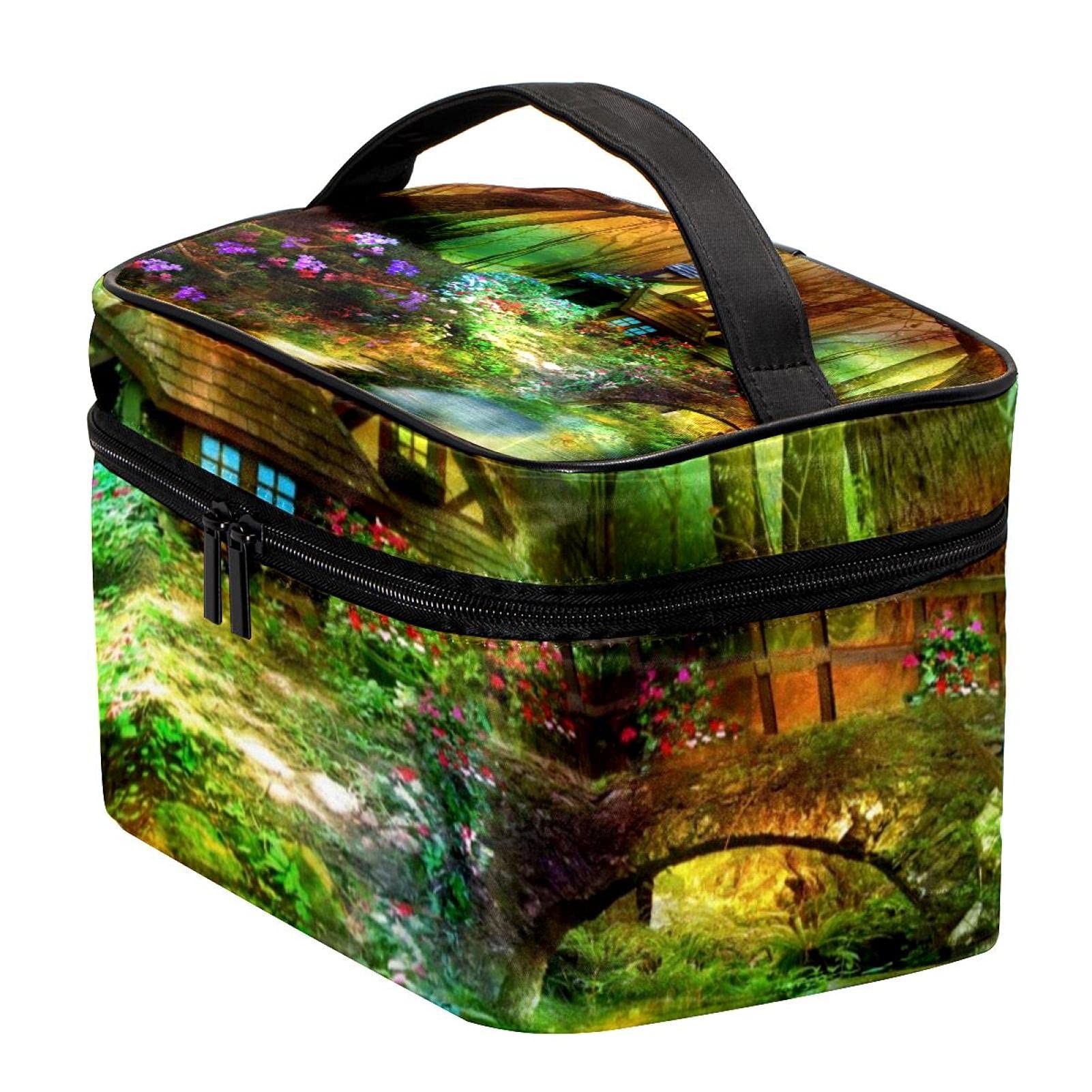 Fairy Forest Travel Makeup Bag - Large Cosmetic Organizer for Women | Perfect for Travel & Daily Use