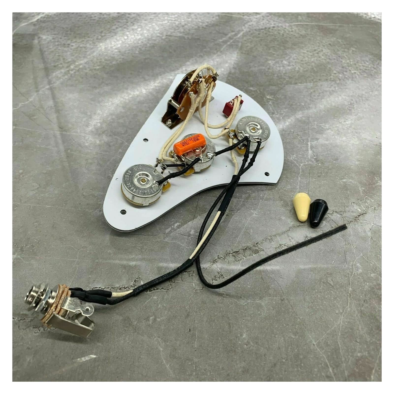 7-Way Wiring Harness Kit for Fender Stratocaster Electric Guitar Bridge - Upgrade Pickup Switch & Tone Control for Smooth Performance - Perfect for DIY Guitar Mods & Professional Repairs