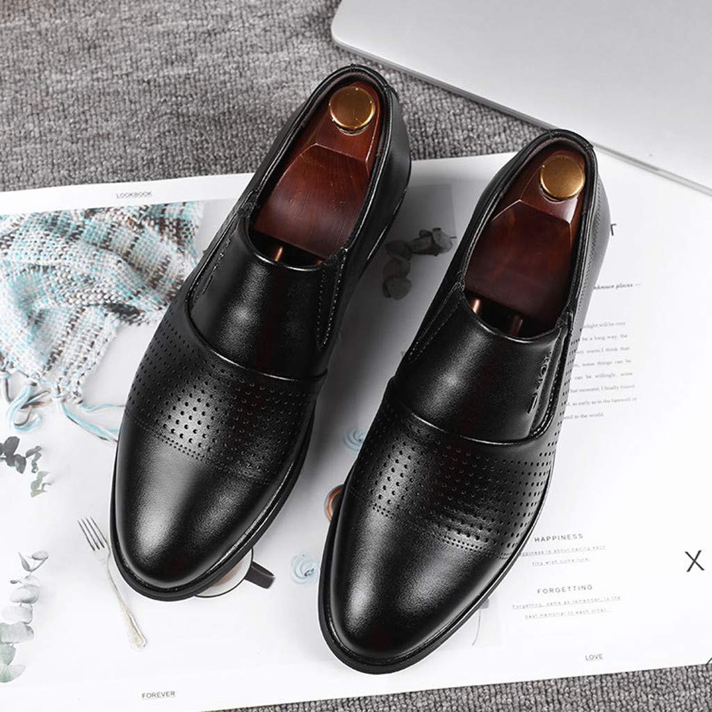 Premium Men's Leather Oxford Dress Shoes - Business & Office Formal Shoes for Men - Breathable & Stylish for Work, Casual & Special Occasions
