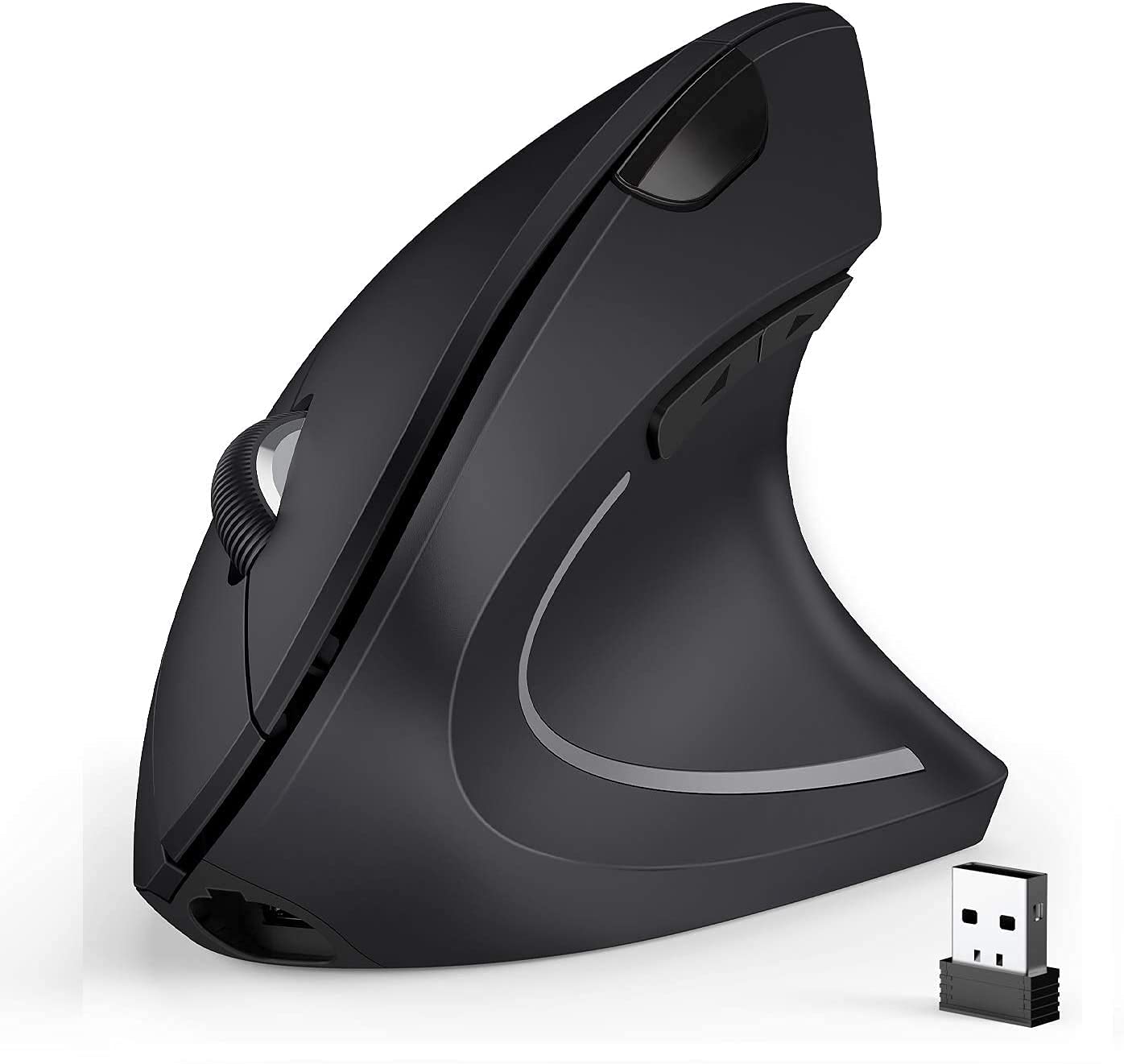 ZYTUA Ergonomic Bluetooth & 2.4GHz Wireless Rechargeable Vertical Mouse - Comfortable for PC, Laptop, MacBook - Perfect for Office Work, Gaming & Long Computing Sessions