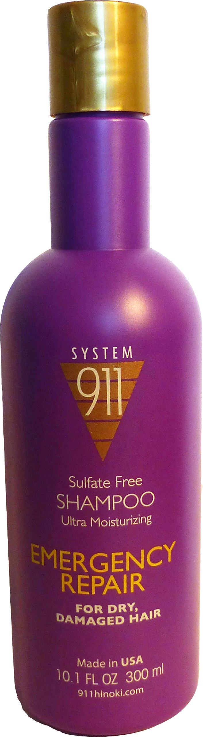 Hayashi 911 Sulfate-Free Shampoo for Damaged Hair - 10.1 fl oz Gentle Cleansing Formula - Safe for Color-Treated & Curly Hair - Perfect for Daily Use & Salon-Quality Results at Home