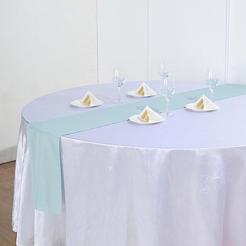 12x108 Inch Polyester Table Runner for Wedding Decorations - Elegant Dining Table Cover for Parties, Banquets, and Special Events