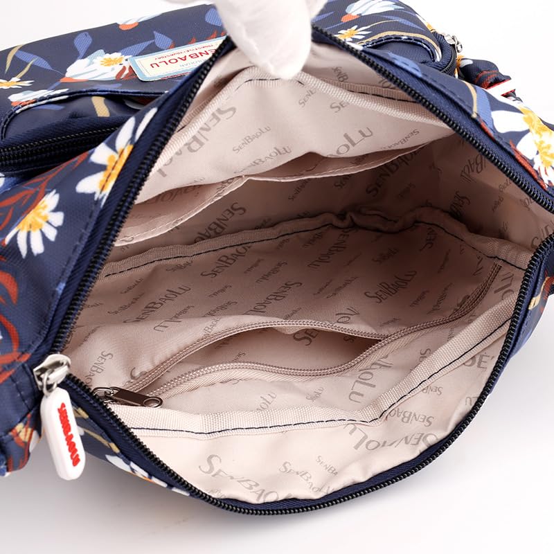 YYW Women's Multi-Pocket Crossbody Shoulder Bag - Large Capacity Waterproof Handbag with Adjustable Strap for Travel, Shopping & Daily Commute | Perfect for Work, School & Outdoor Activities