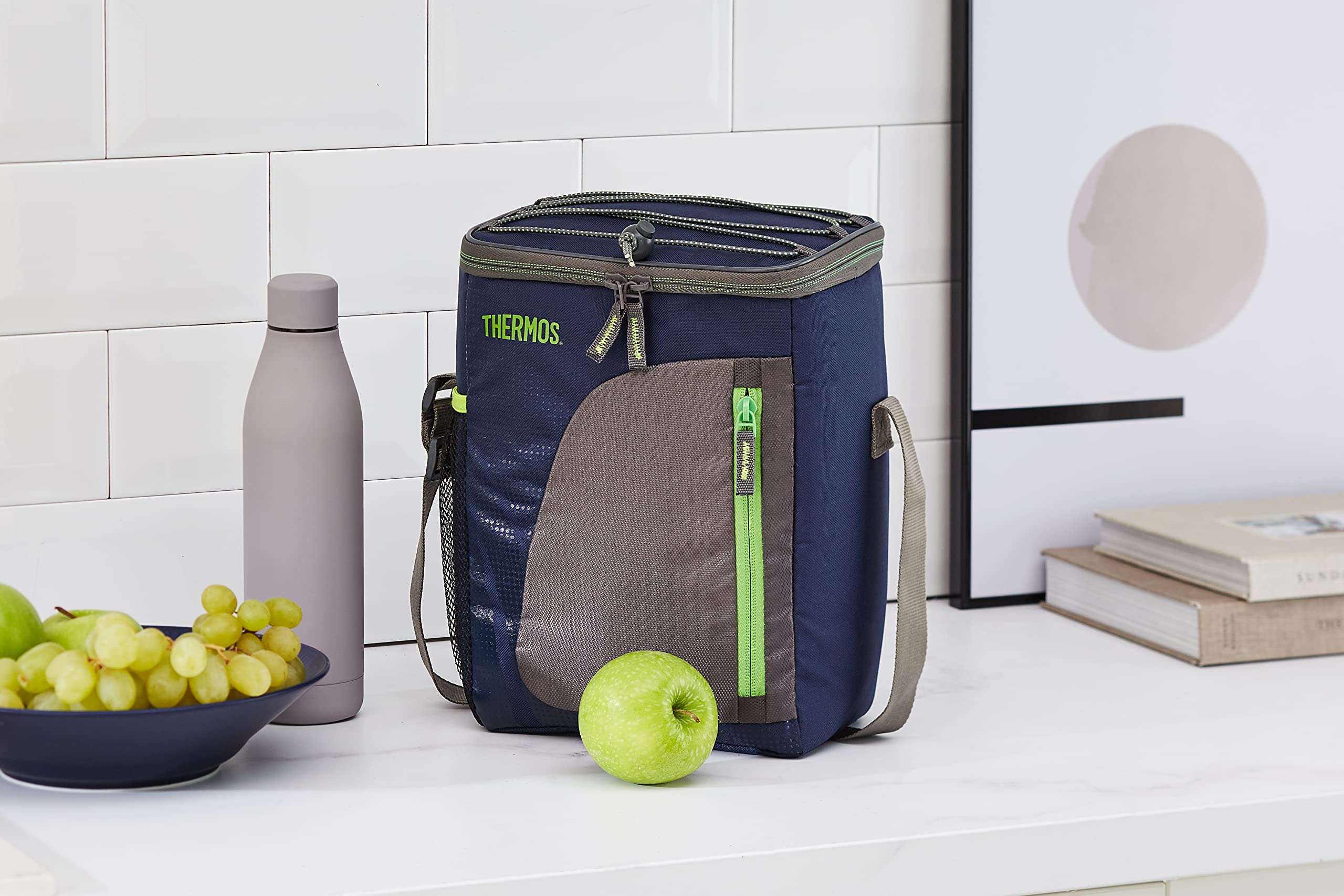 Thermos Radiance 12 Can Insulated Cooler Bag - Navy Blue | Perfect for Picnics, Beach Trips & Tailgating | Keeps Drinks Cold for Hours