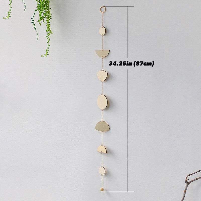 Moon Phases Wooden Wall Art - Handmade Boho Home Decor for Living Room, Bedroom & Nursery - Perfect for Meditation Spaces & Spiritual Gifts