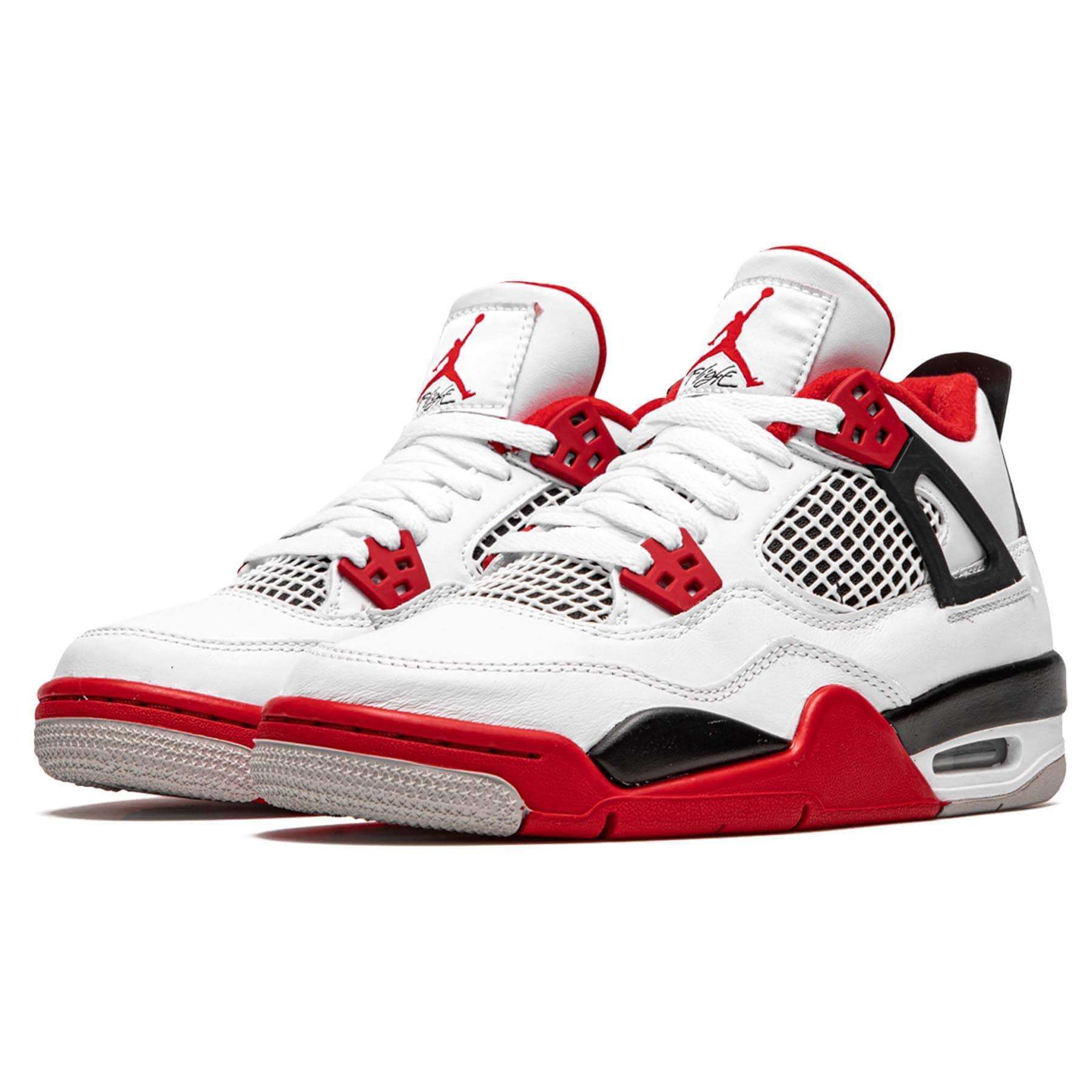 Air Jordan 4 Retro OG GS Red Fire Basketball Shoes - Classic Sneakers for Women & Girls - Perfect for Streetwear, Casual Outfits & Basketball Games