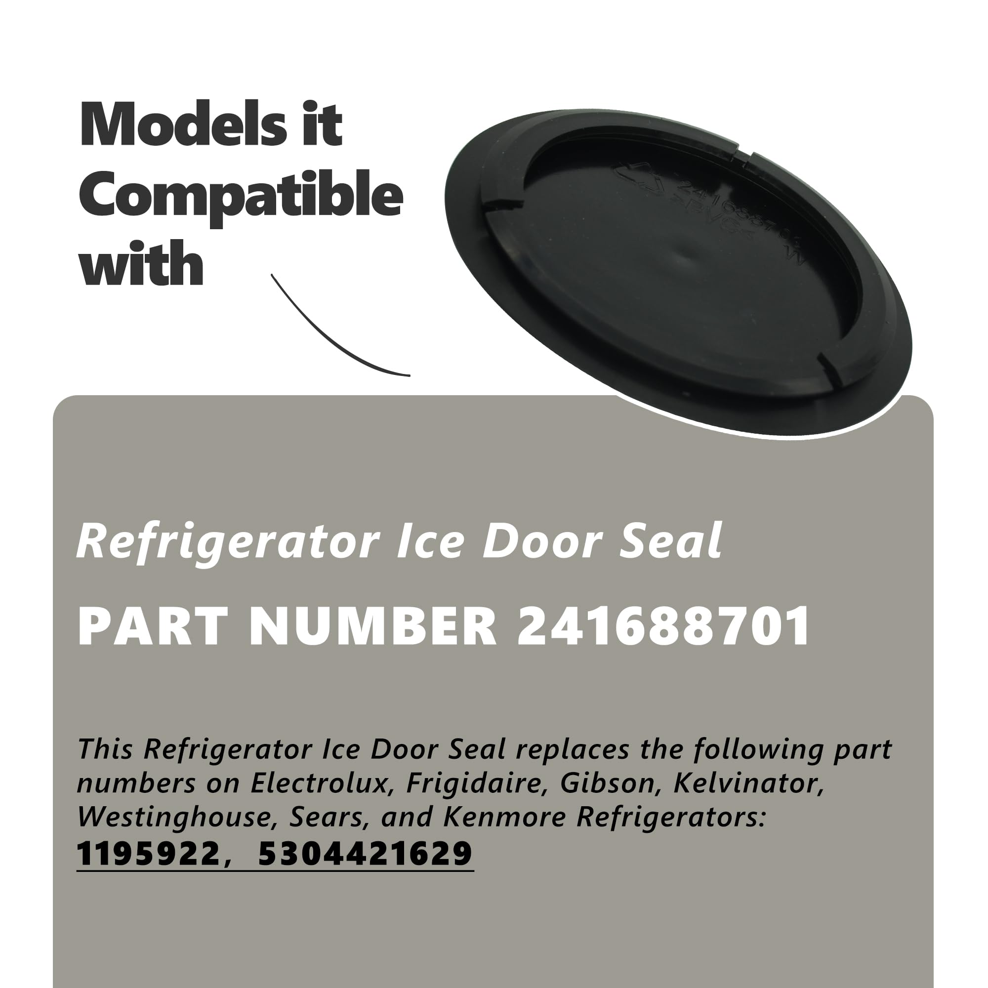 Genuine Frigidaire Electrolux Refrigerator Dispenser Door Seal Flap Replacement Part - Compatible with Ice Maker Models - Perfect for Home Kitchen Appliance Repair & Maintenance
