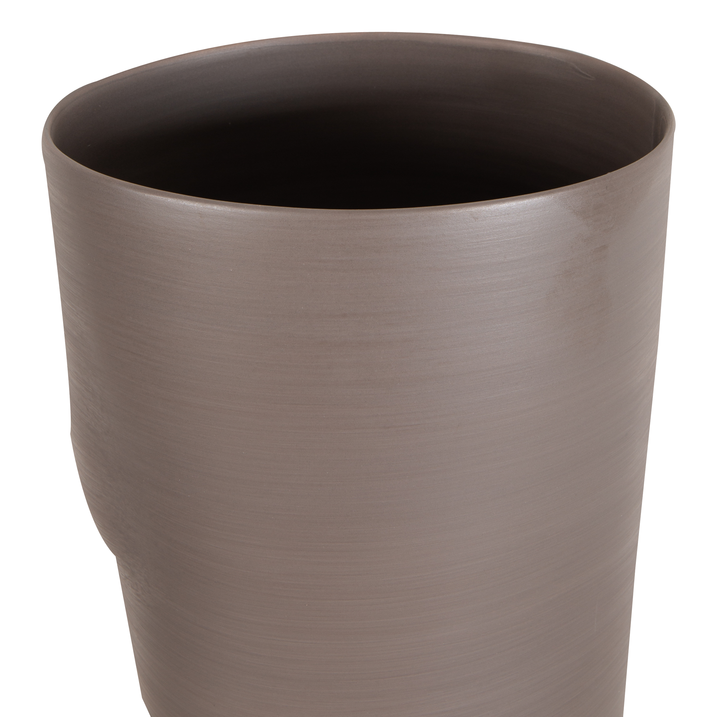 Elegant Taupe Ceramic Vase - Modern Home Decor for Centerpiece, Wedding, Living Room & Office Decorations