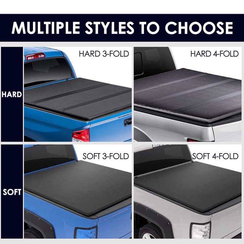 PIT66 Soft Tri-Fold Truck Bed Tonneau Cover for 2014-2021 Toyota Tundra 5.5' Short Bed | Waterproof & Durable | Easy Installation | Perfect for Hauling Gear & Outdoor Adventures