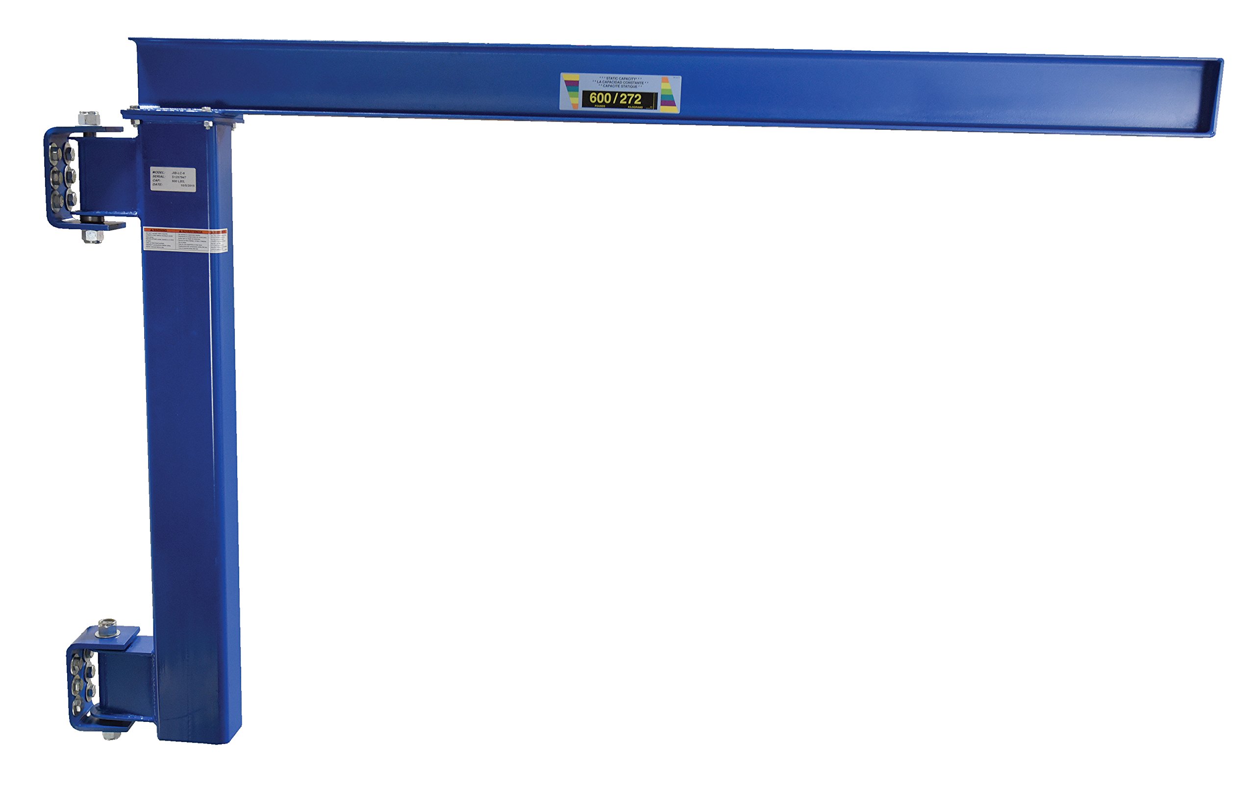 Vestil Wall Mount Jib Crane - Low Clearance 600 lb Capacity for Tight Spaces | Workshop, Garage & Warehouse Lifting Solution
