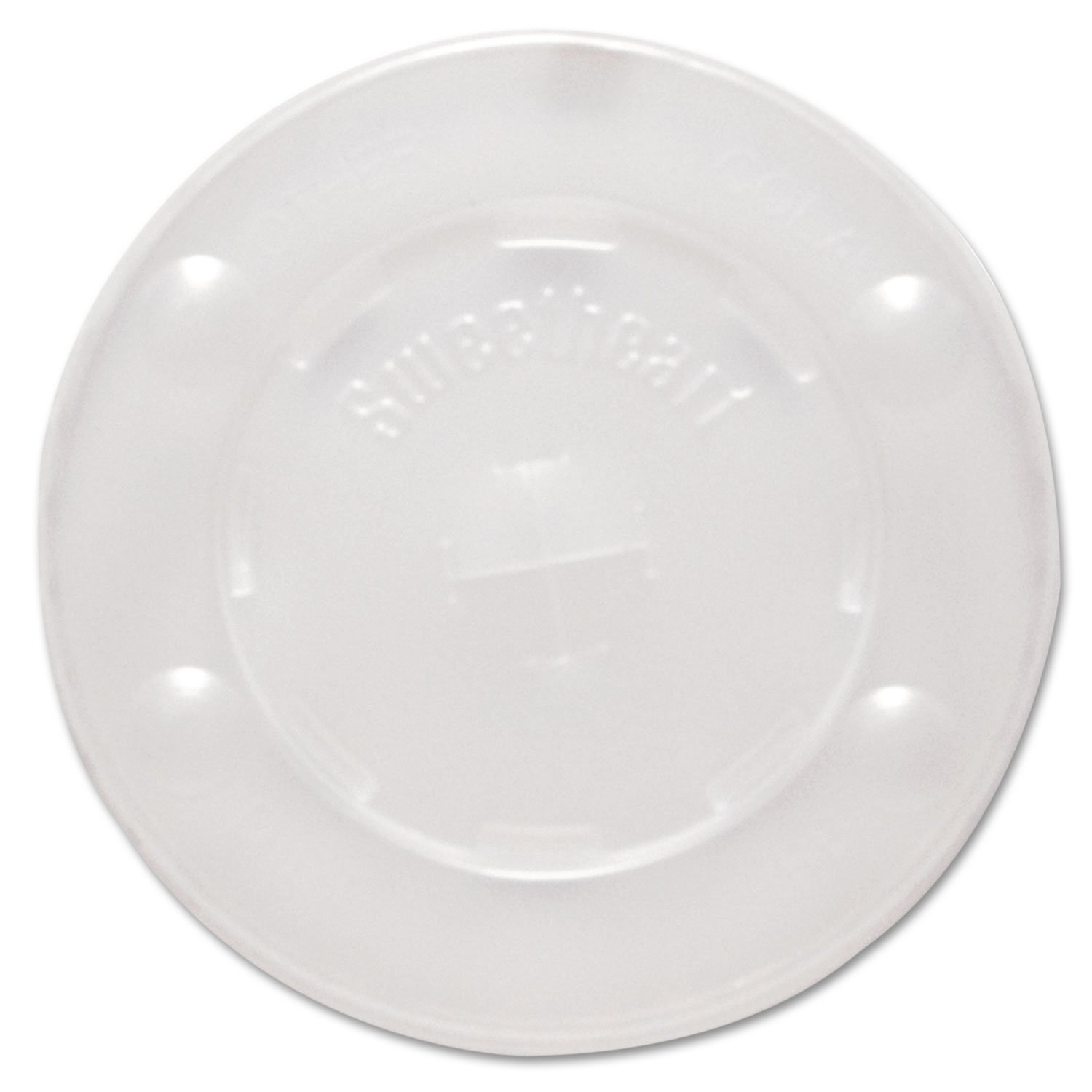 SOLO CUPS L10BLN Clear Straw-Slot Lids for 10 oz Cold Cups - 100 Pack - Perfect for Parties, Picnics & Beverage Stations