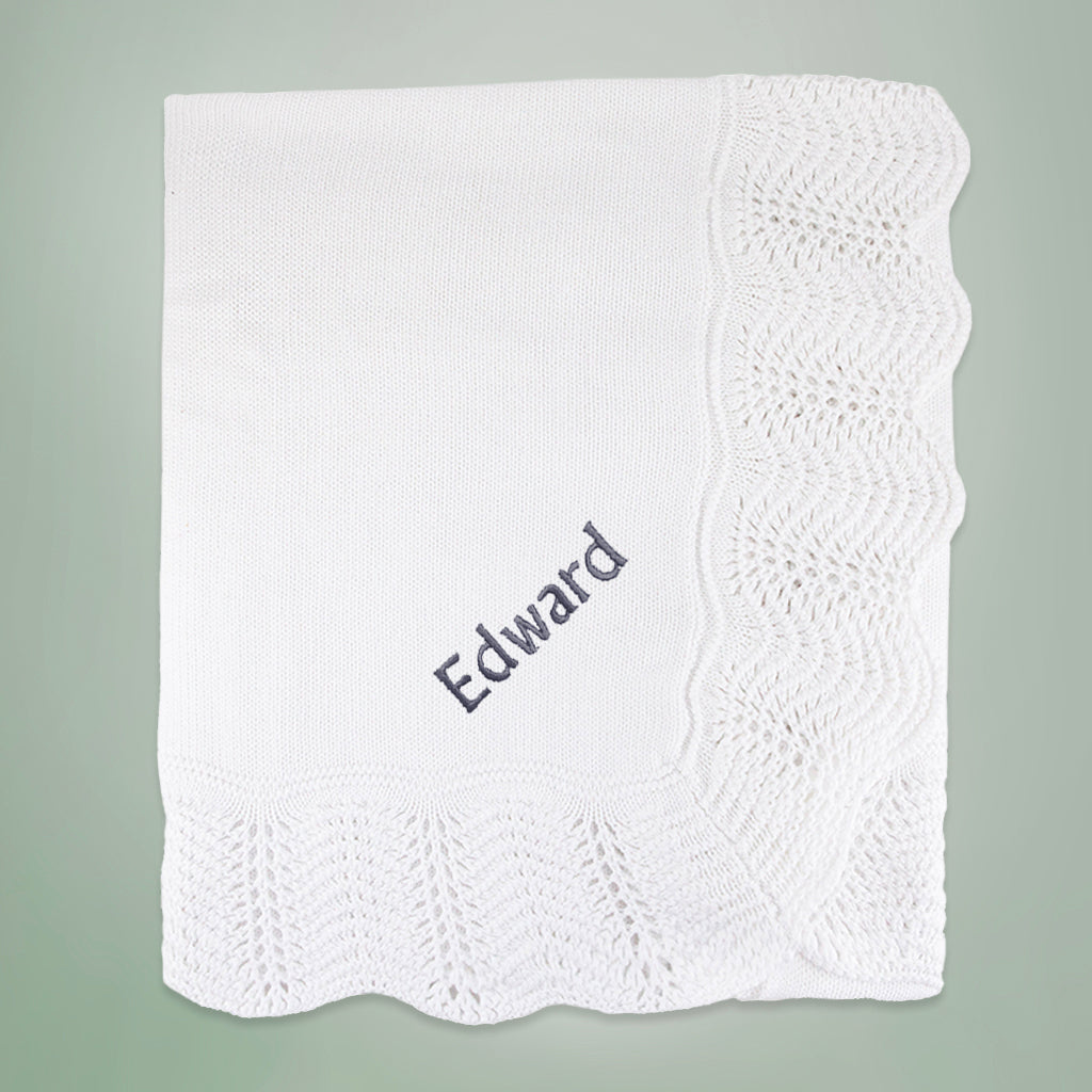 Personalized Christening Blanket for Baby Baptism - Soft Keepsake Gift for Newborns, Christening Ceremony & Photo Shoots
