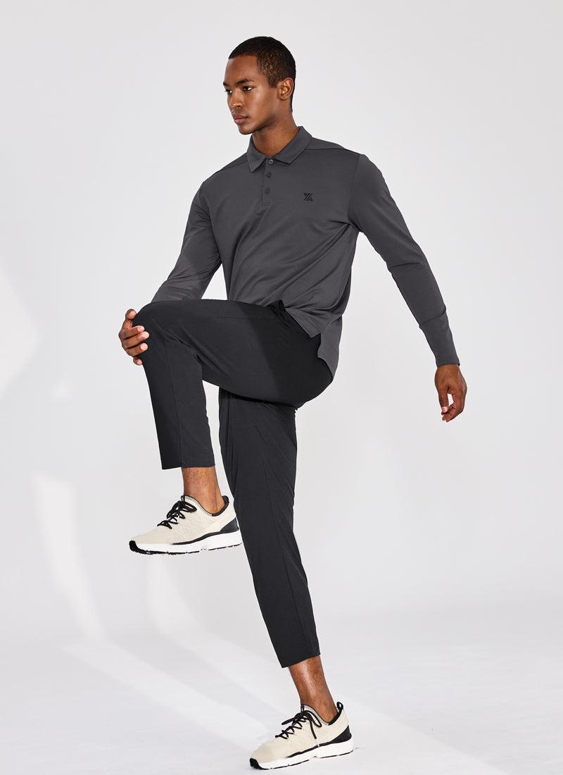 Men's Stretchable Elastic Waist Jogger Pants - Comfortable Casual & Workout Pants for Running, Gym, Lounge & Travel