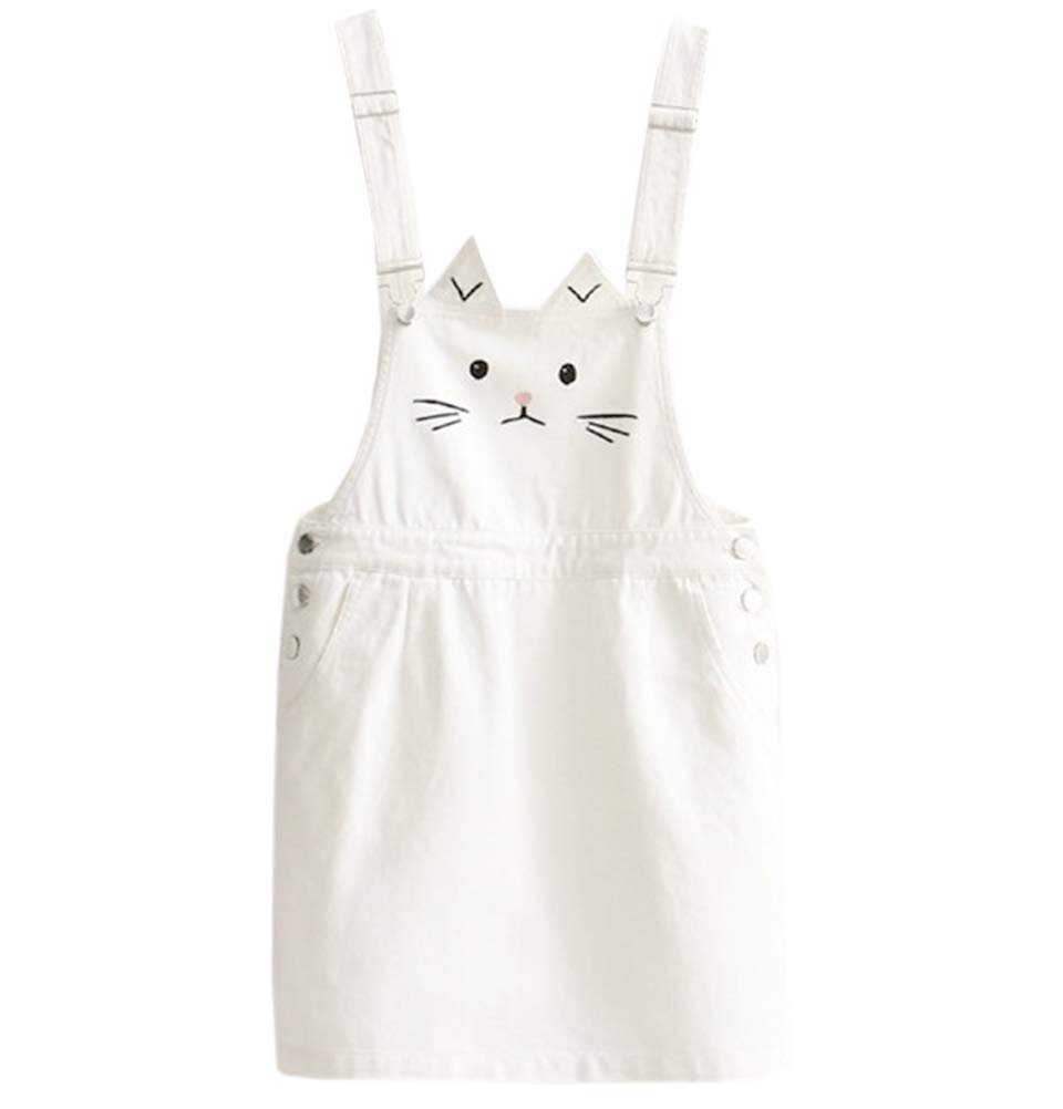Cute Kawaii Jean Suspenders Dress for Teen Girls - Casual & Stylish Outfit