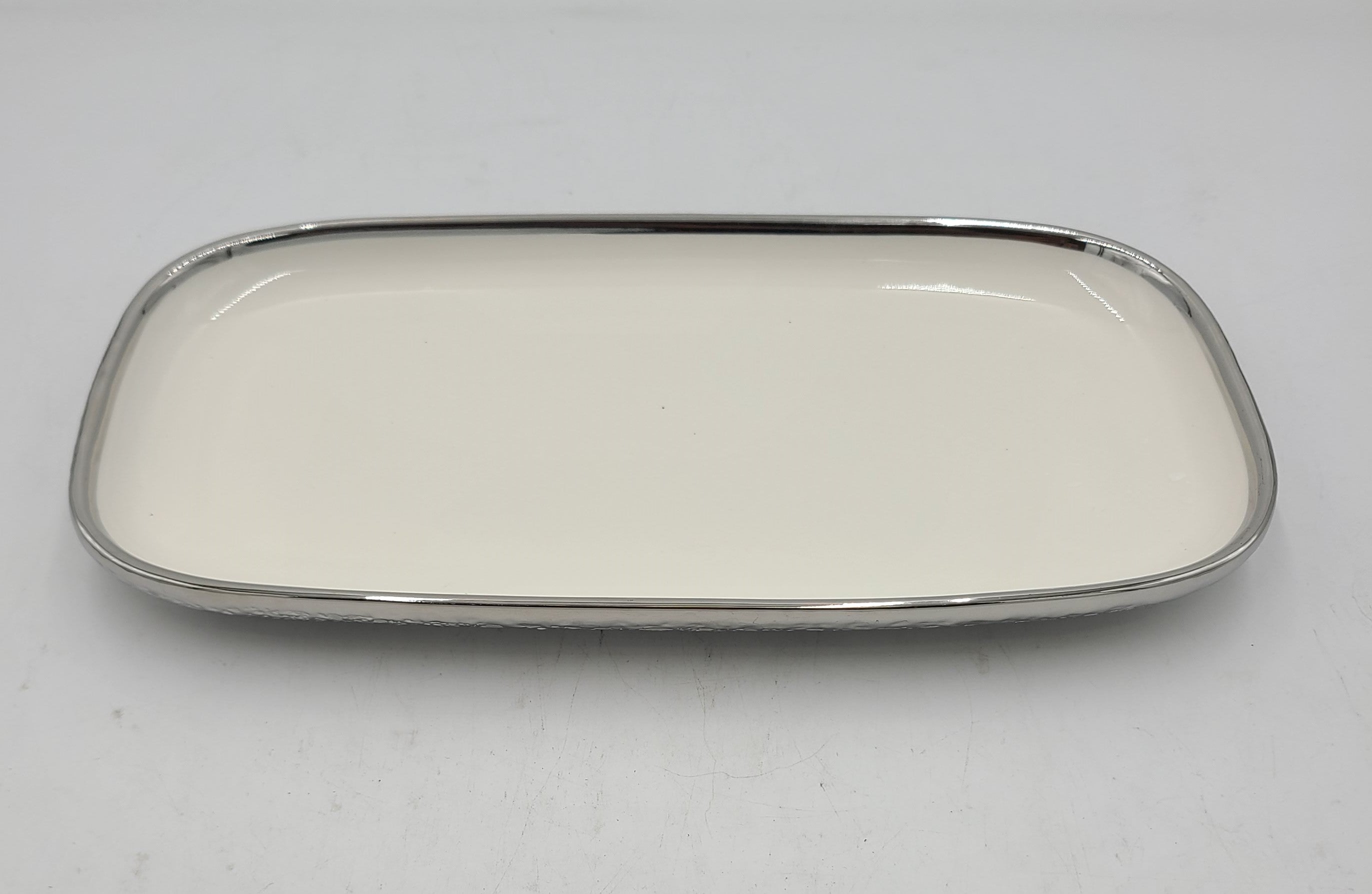 12x6.5 Inch Silver Design Serving Platter - Set of 24 - Perfect for Parties, Catering & Elegant Dining Events