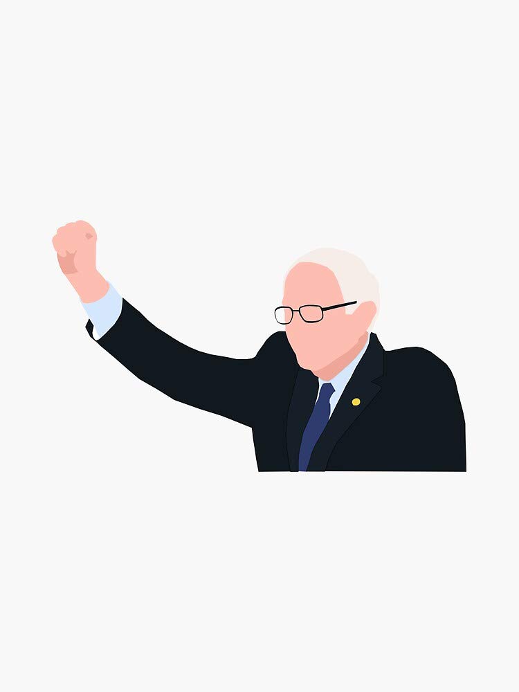 Bernie Sanders Vinyl Decal Sticker - 5 Inch Bumper, Wall, Laptop & Window Decal - Perfect for Political Supporters, DIY Decor & Personalization