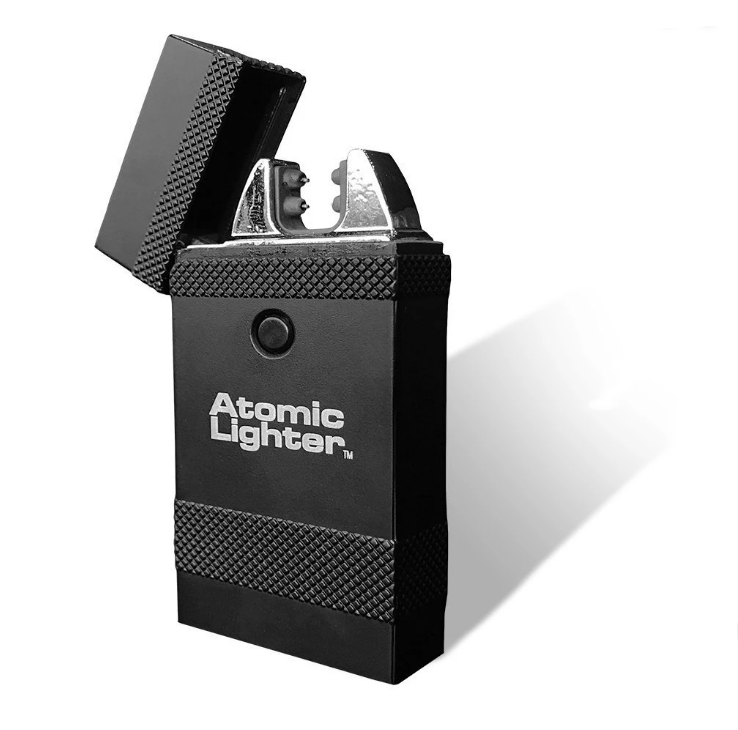 Premium Atomic Lighter - Windproof Refillable Butane Lighter for Outdoor Camping, Hiking, BBQ & Survival Gear (Great for Candles, Cigars & Fireplaces)