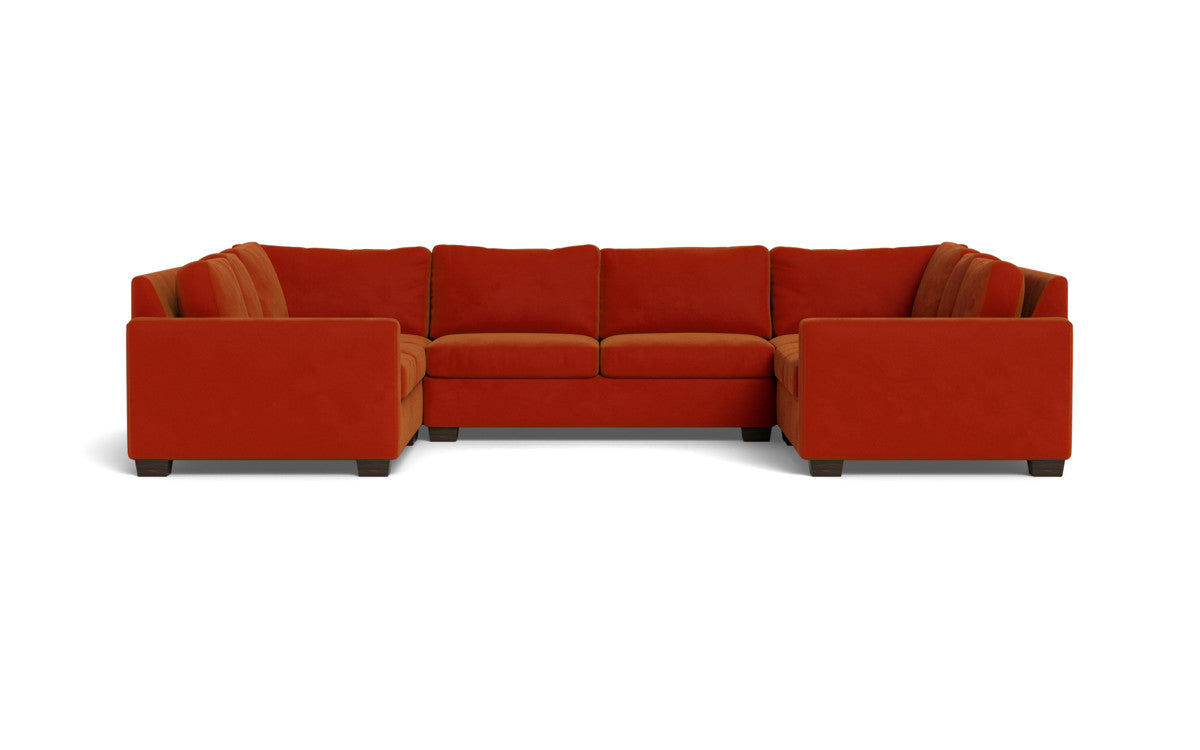Track 141 Corner Sleeper Sofa U Sectional - Modern L-Shaped Convertible Couch Bed with Storage | Perfect for Small Spaces, Guest Rooms & Apartments