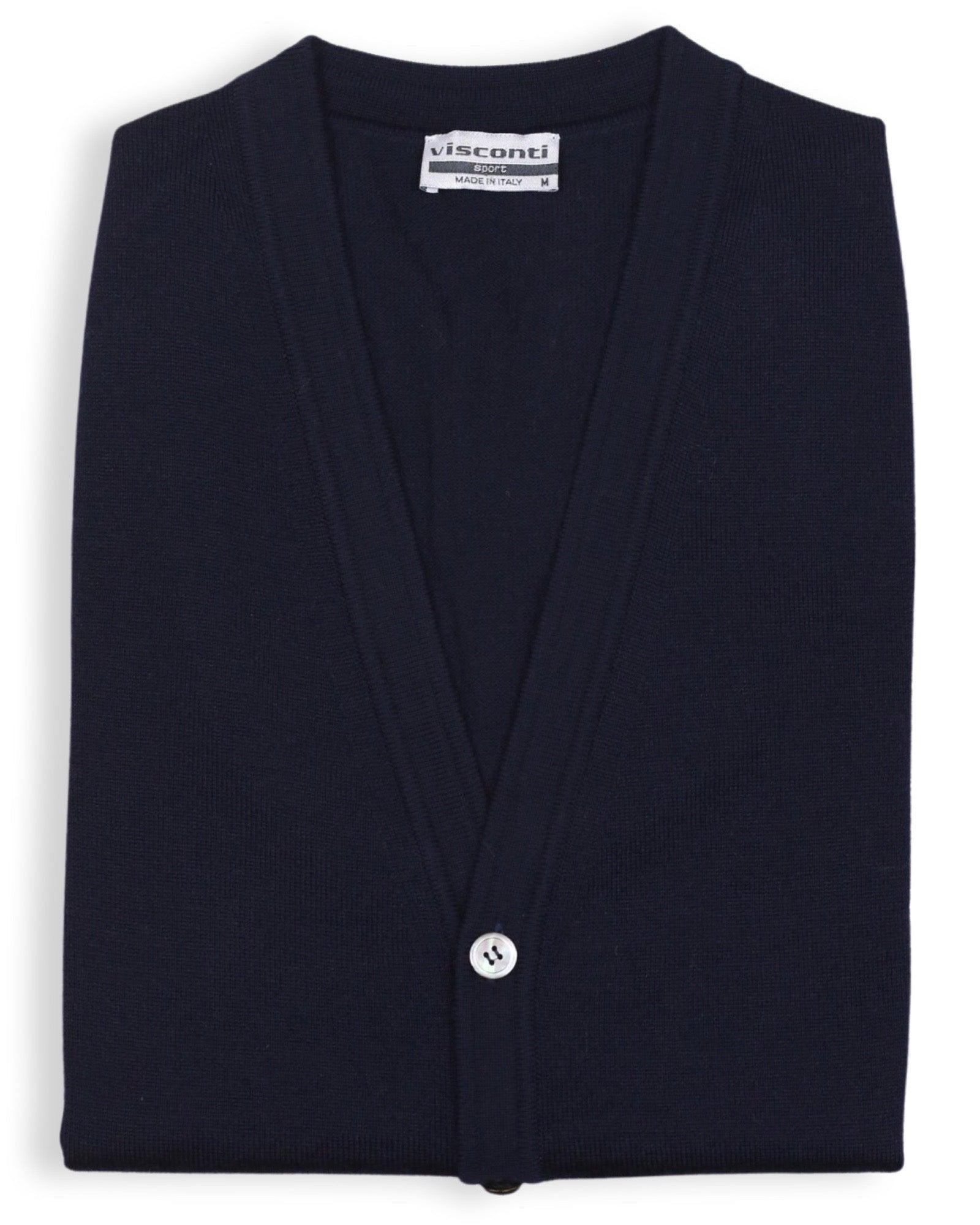 Men's Navy Blue Merino Wool Button-Down Vest - Warm & Stylish Layering for Outdoor Activities & Casual Wear