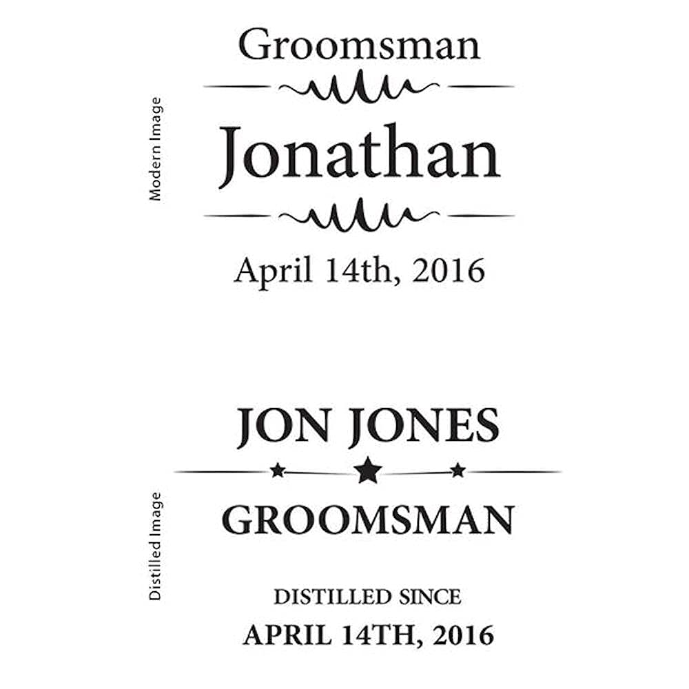 5-Piece Groomsmen Proposal Gift Set - Personalized Engraved Flask & Shot Glasses Wedding Party Gifts - Black Matte Finish - Perfect for Bachelor Parties & Wedding Celebrations