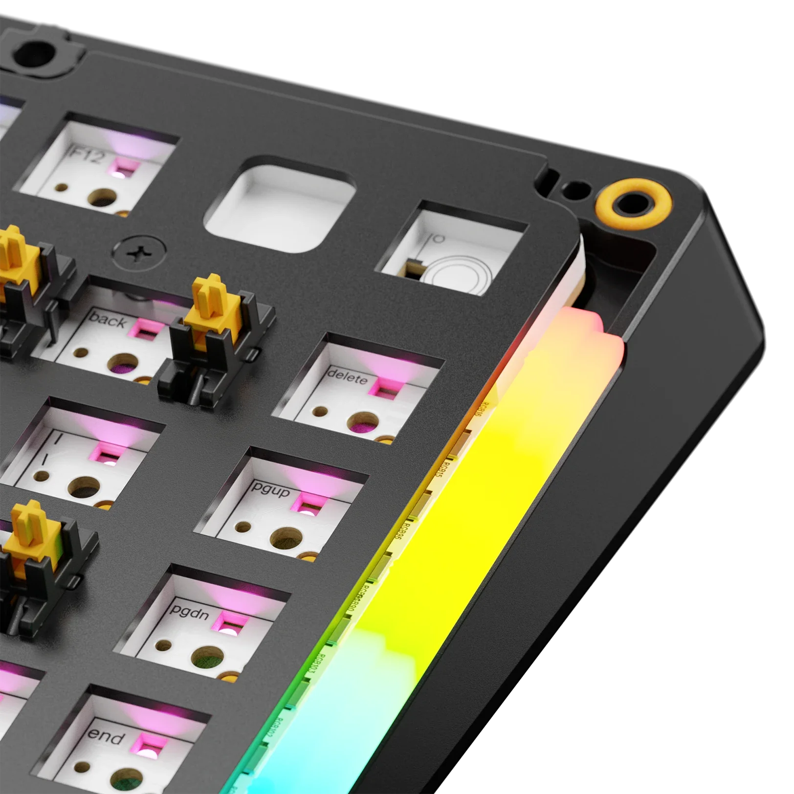 GMMK 3 75% Mechanical Keyboard Bottom Case - Durable Metal Frame in Black | Perfect for Gaming, Typing & Office Work