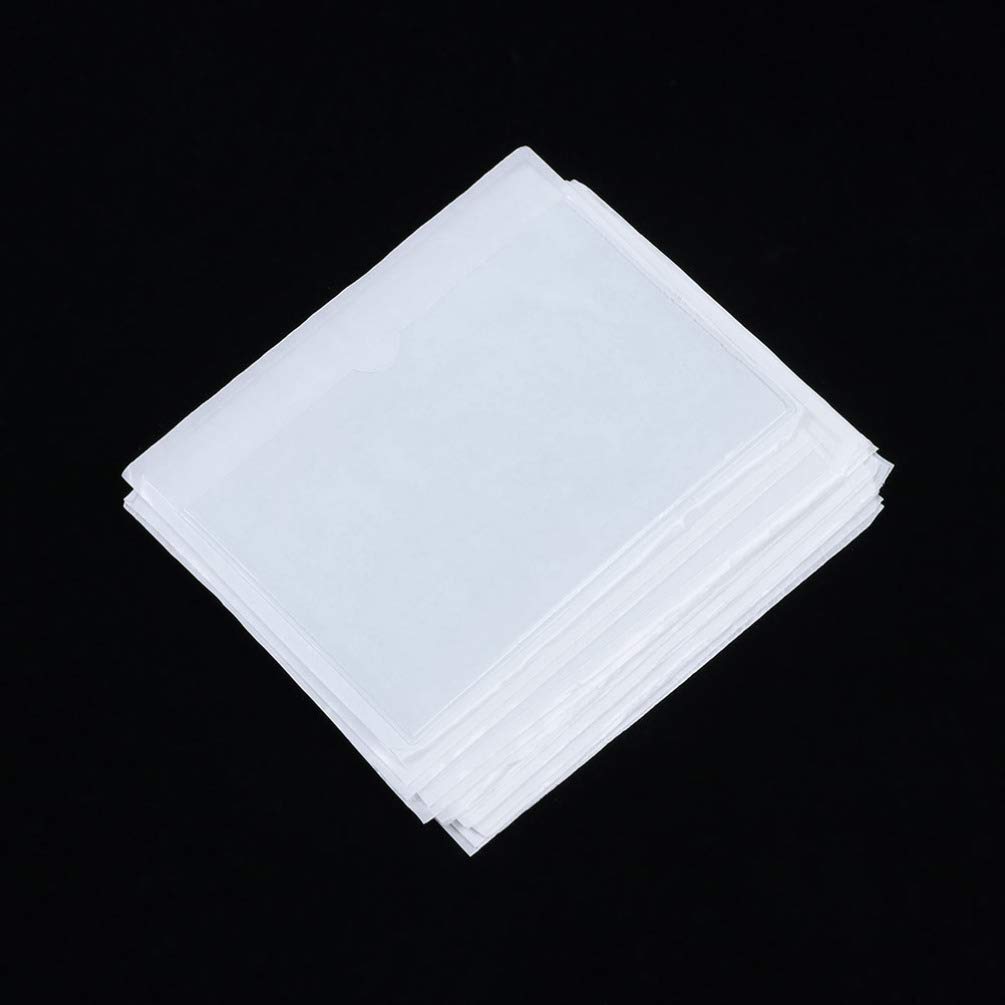 10pcs Clear Self-Adhesive Card Sleeves - Waterproof Business Card Holders, Name Badge Protectors & ID Card Covers for Office, Events, Conventions and Work Security (EVA Material)