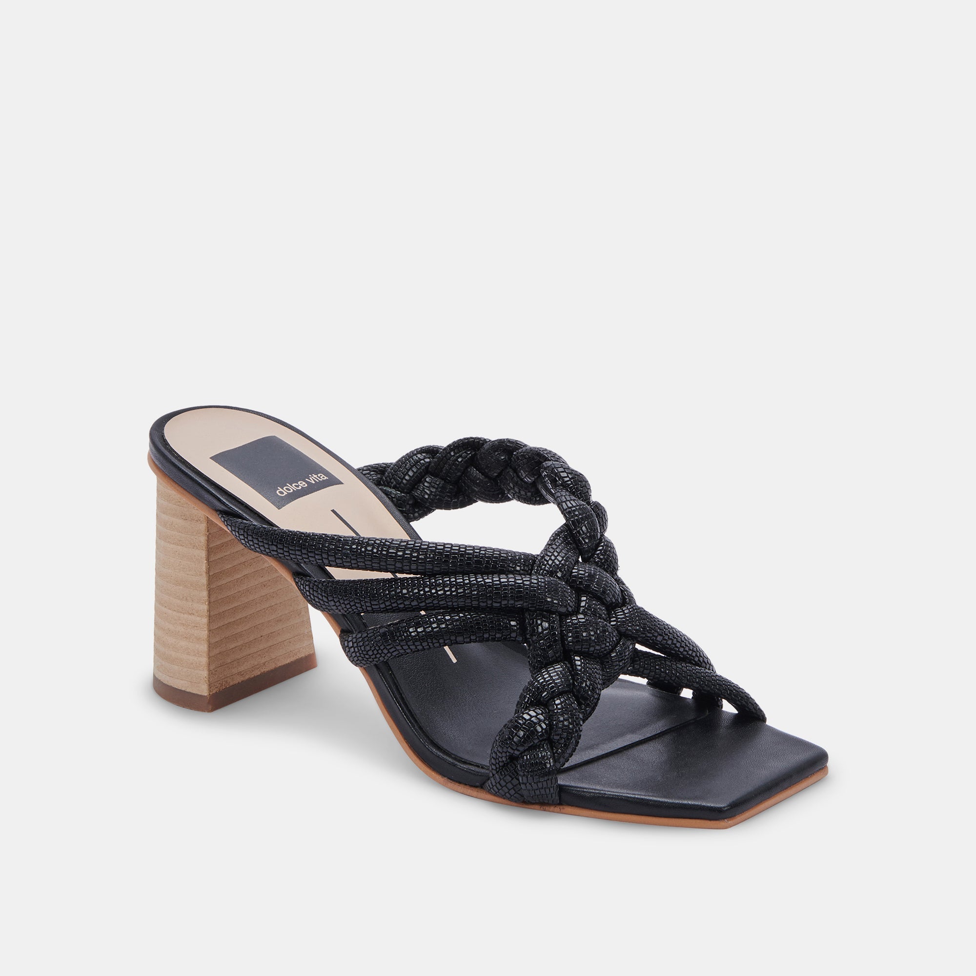 PIPIN Black Embossed Leather Heels for Women - Stylish High Heels for Parties, Weddings & Evening Events | Comfortable & Fashionable Women's Dress Shoes