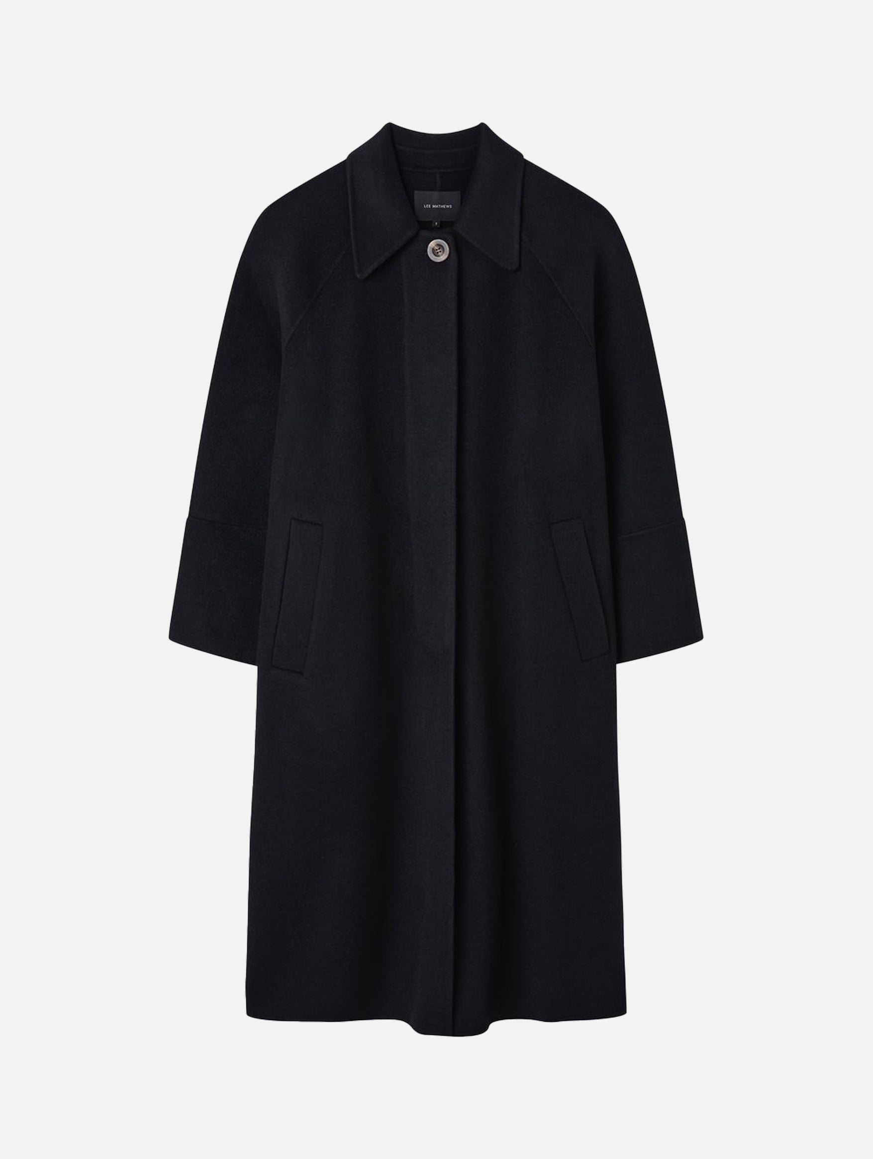 Luxury Florentine Cashmere Car Coat for Women - Soft & Warm Black Winter Coat - Perfect for Office, Travel & Formal Occasions
