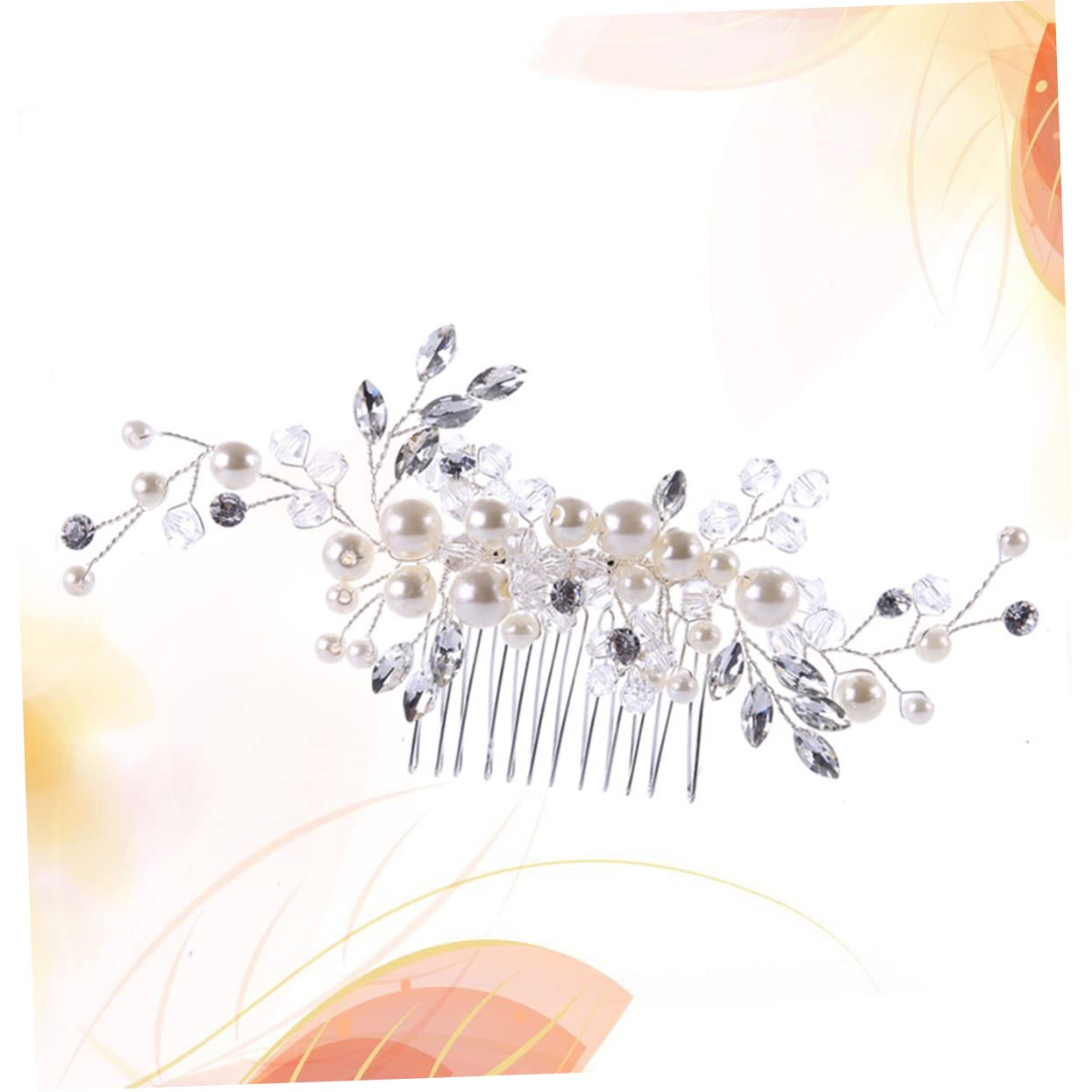 Minkissy Handmade Silver Crystal Bridal Hair Comb - Elegant Wedding Hair Accessories for Women | Perfect for Brides, Bridesmaids, and Special Occasions