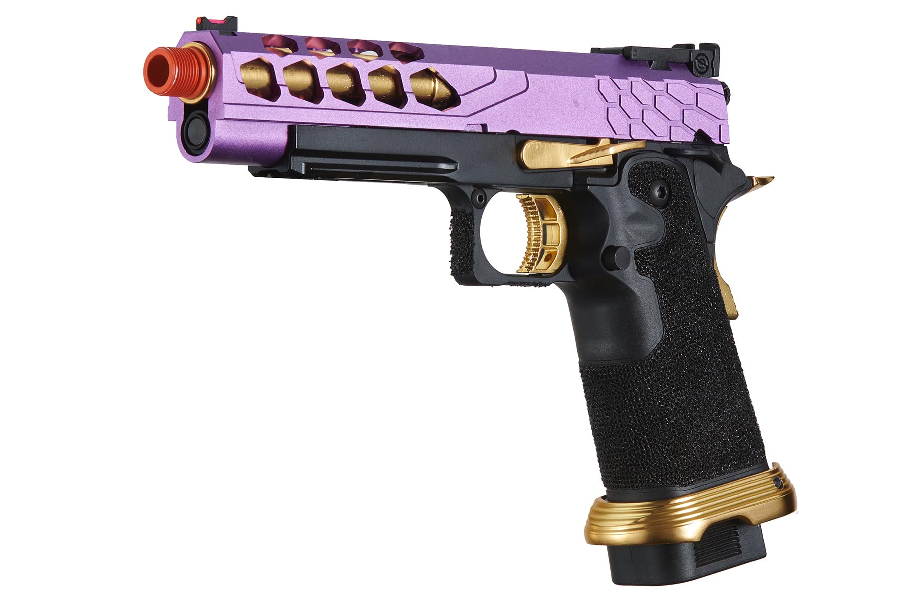 Lancer Tactical Airsoft Pistol STRYK Hi-Capa 5.1/4.3 Full Metal Gas Blowback GBB Pistol 330 FPS - for Competitive Shooting, Training & Airsoft Battles